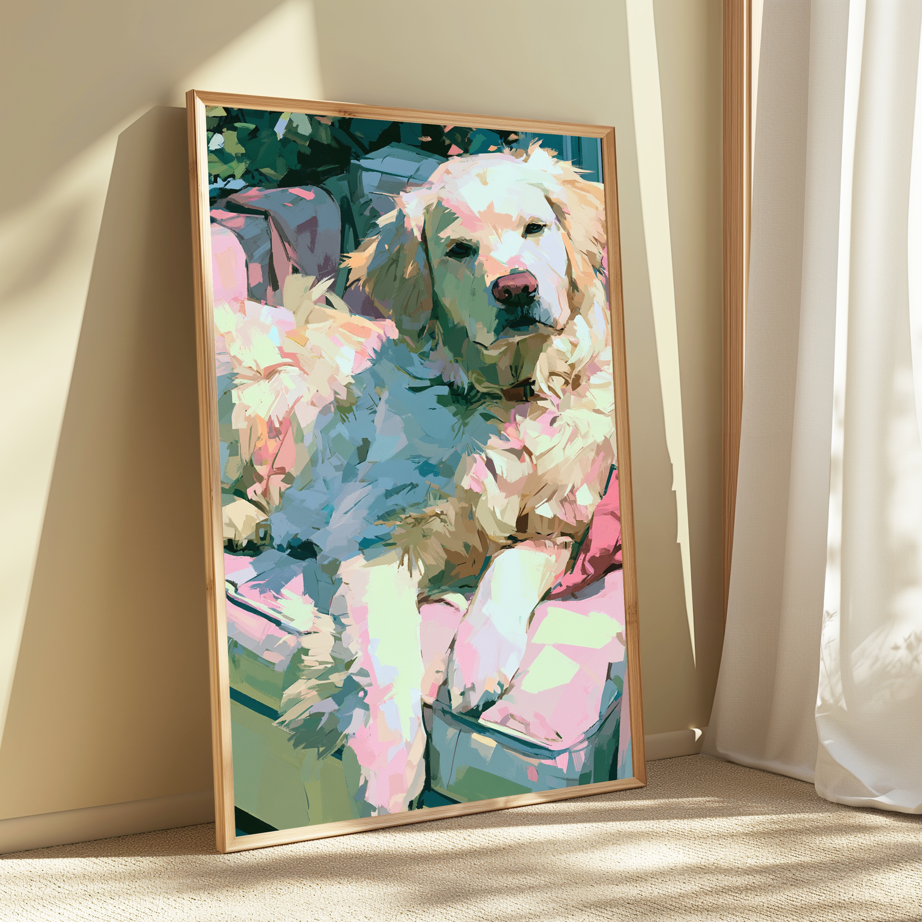 Golden Retriever Pop Art Print view 3