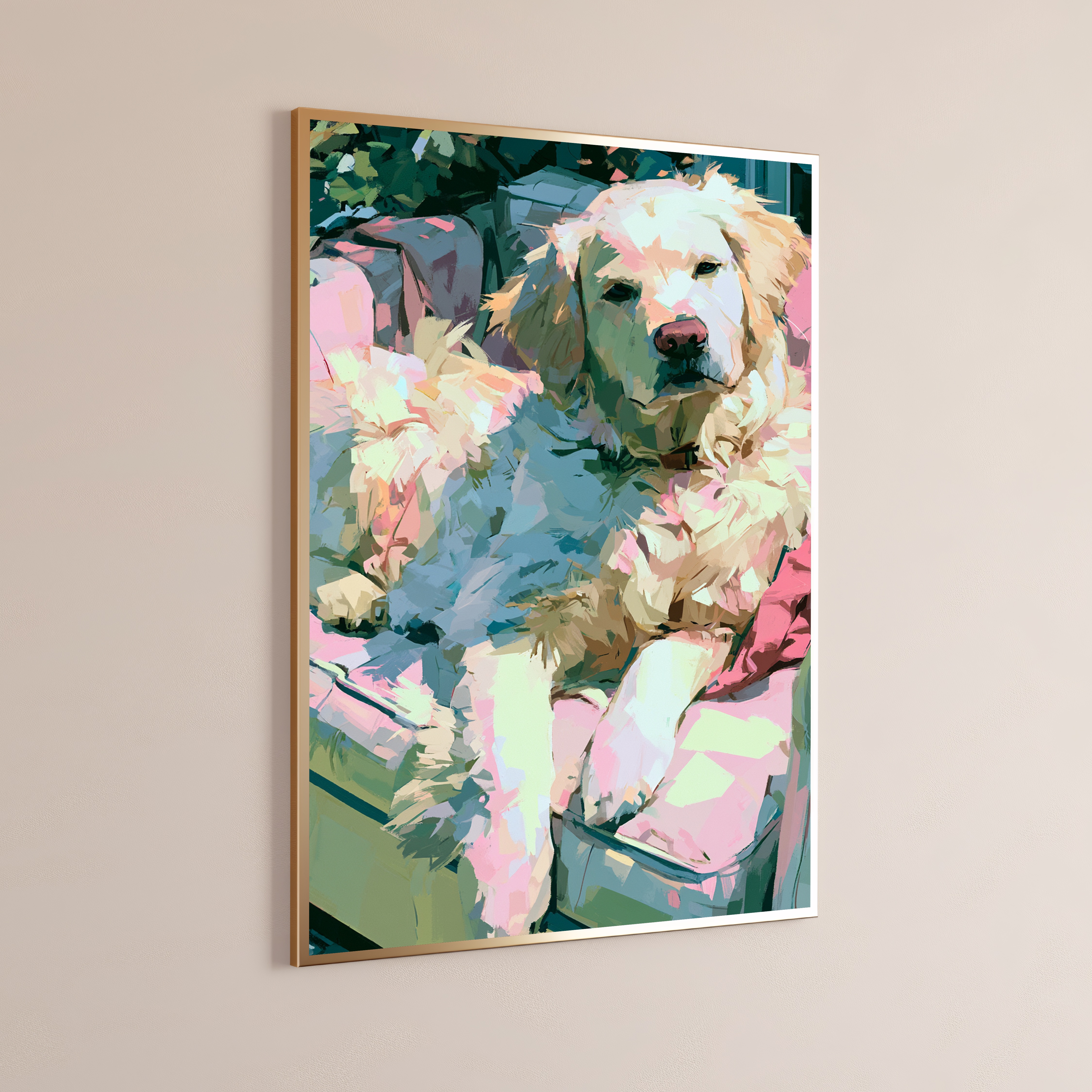 Golden Retriever Pop Art Print