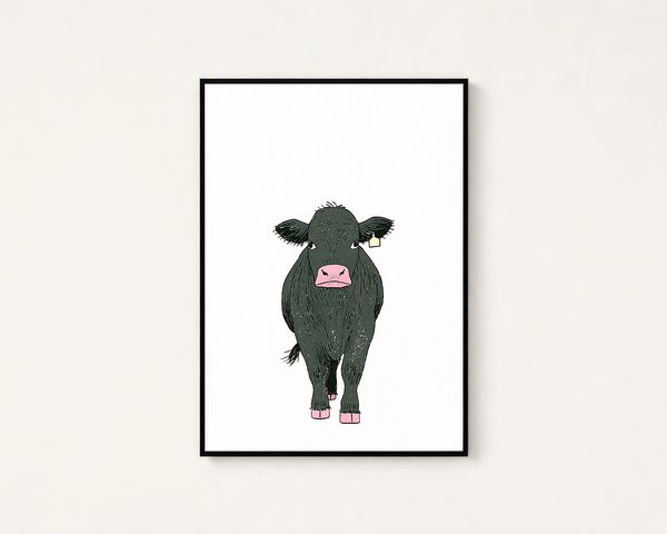 Cheeky Green Cow Print