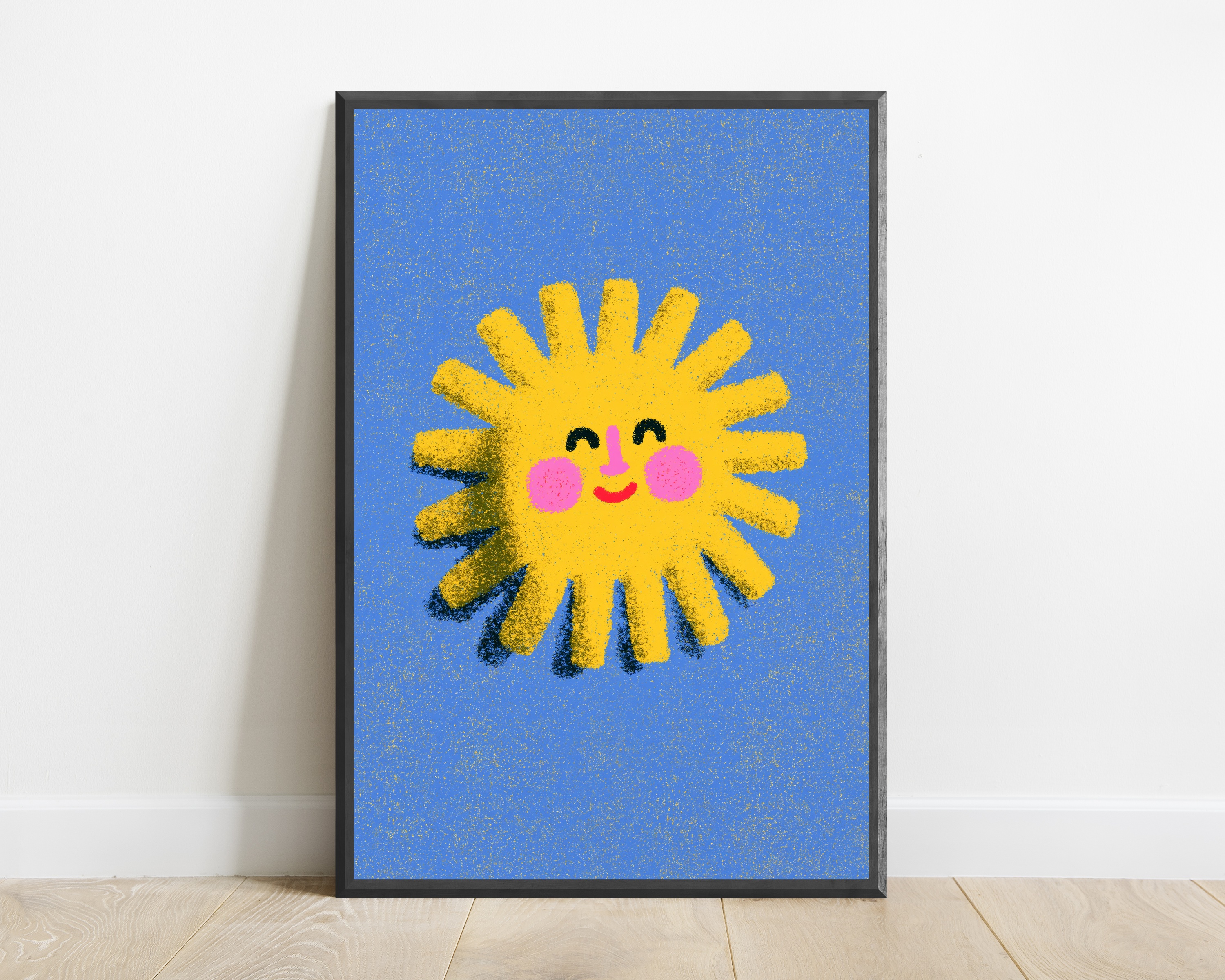 Happy Sunshine Character Pop Art Print — view 1