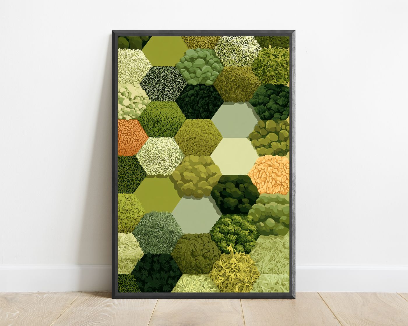 Hexagonal Garden Wall Art — view 1
