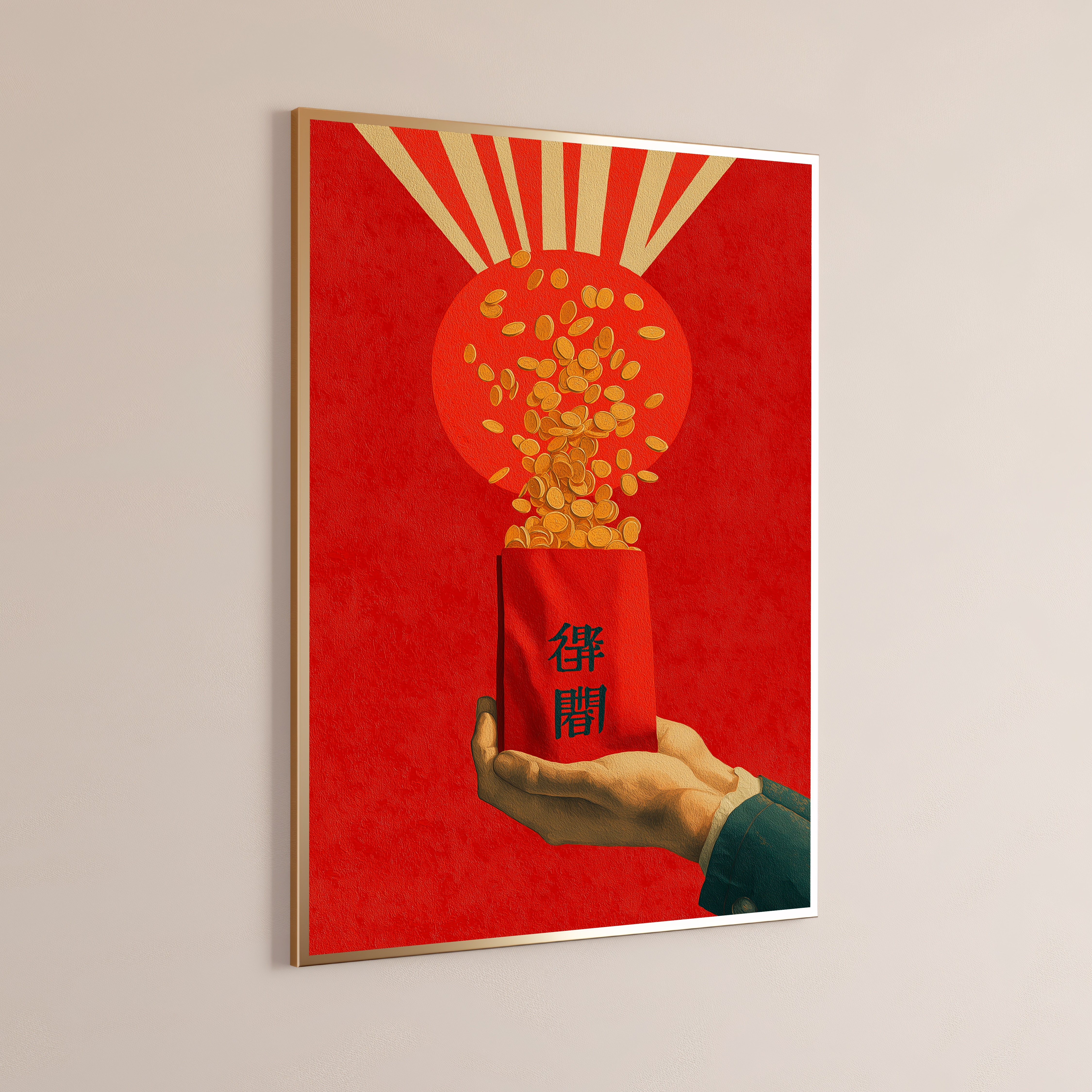 Lucky Money Red Envelope Art Print