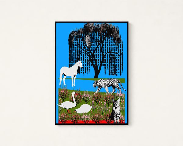 Magical Garden Animals Print