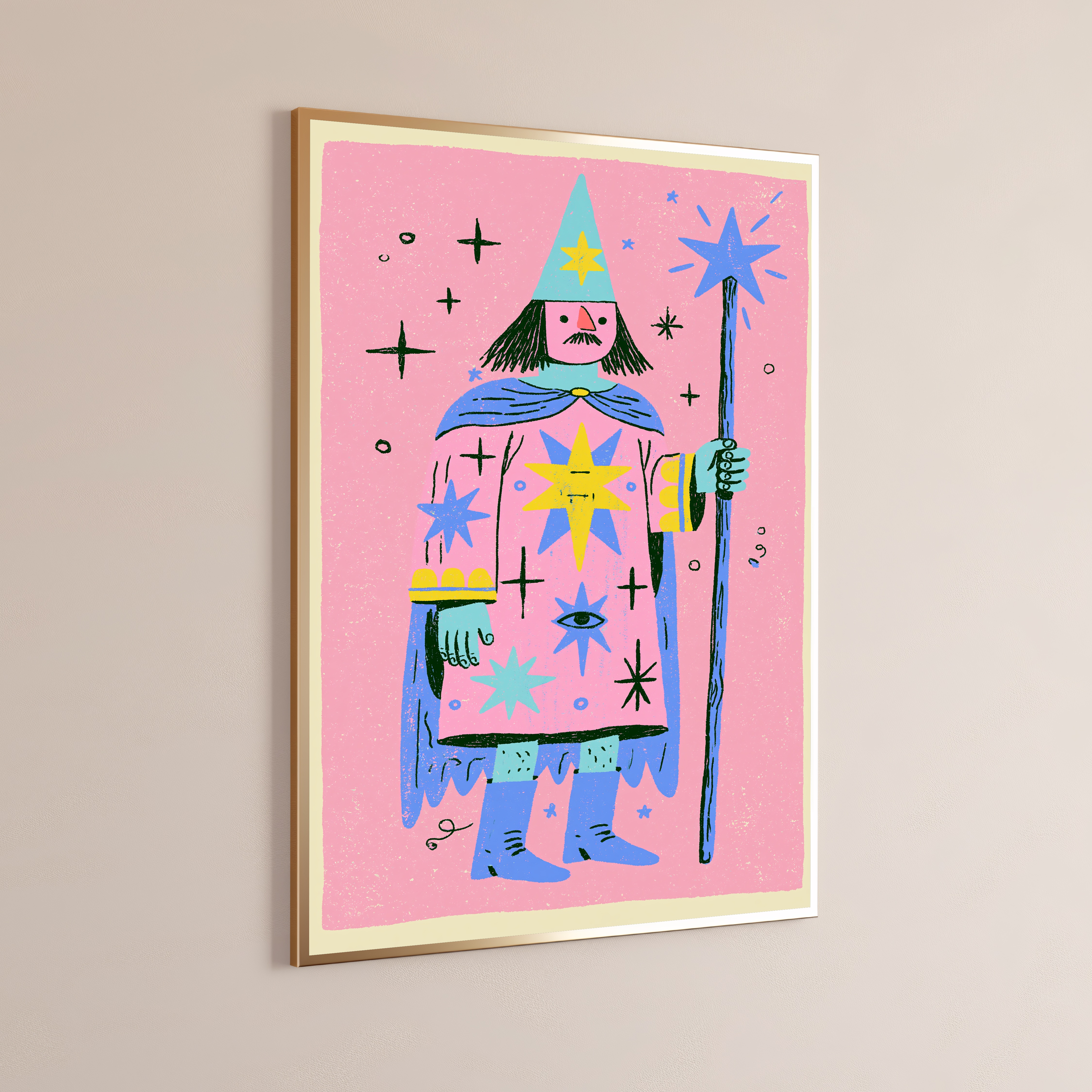 Magical Wizard Tarot Card Print