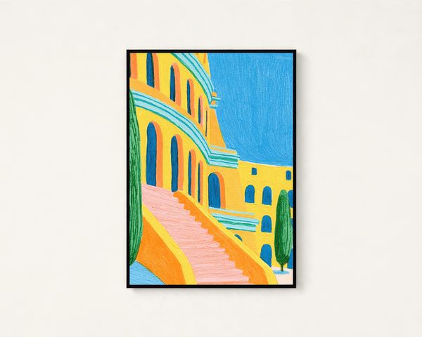 Mediterranean Colosseum Art Print