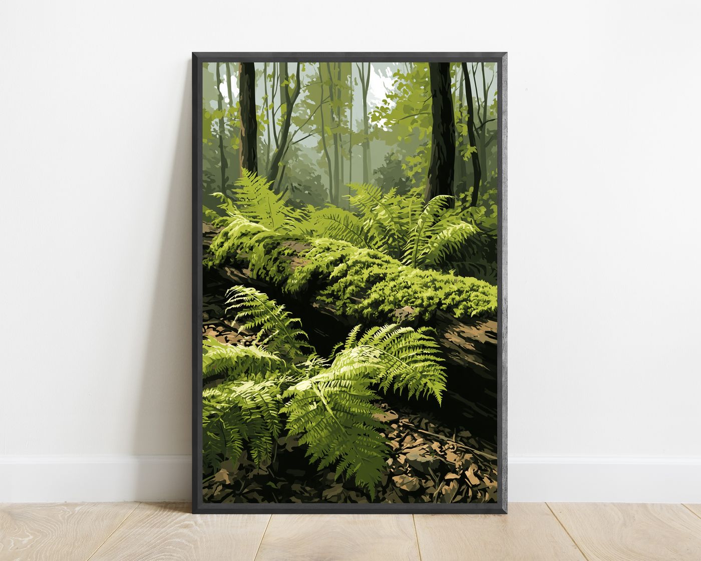 Forest Fern Woodland Wall Art — view 1