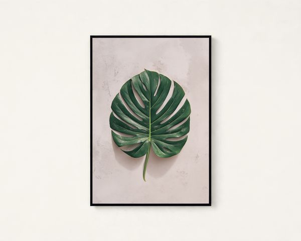 Monstera Leaf Print