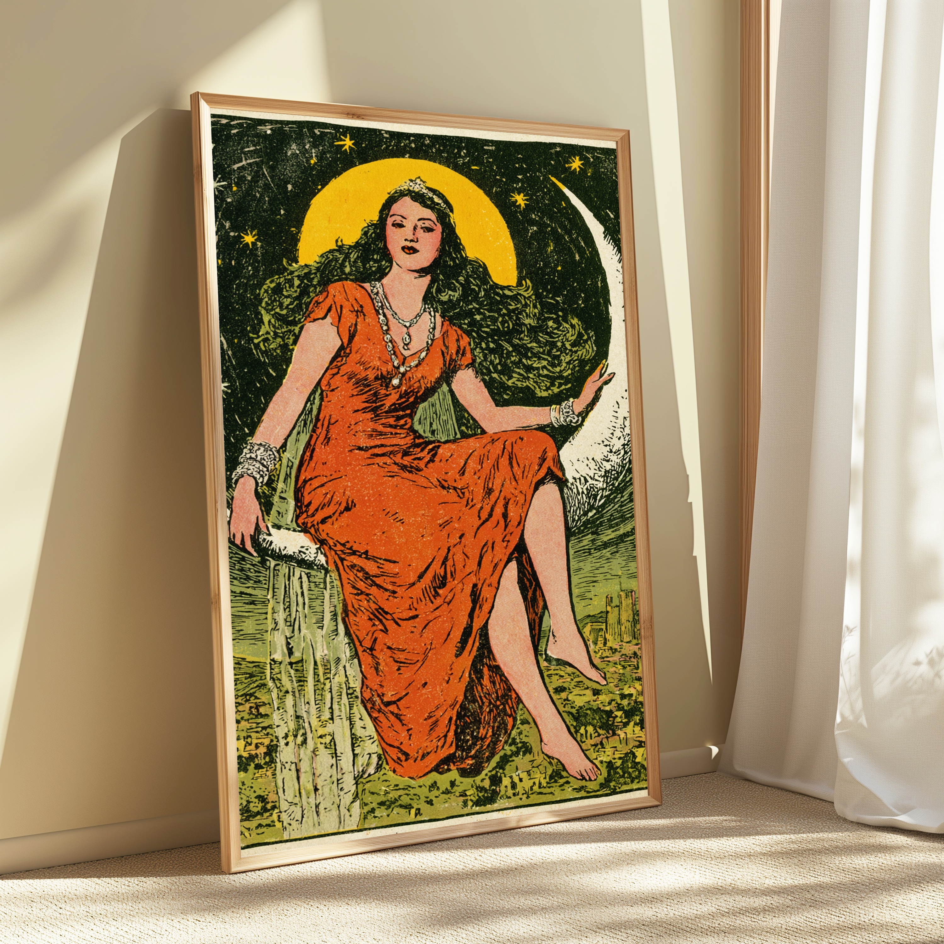 Mystical Moon Goddess Portrait view 3