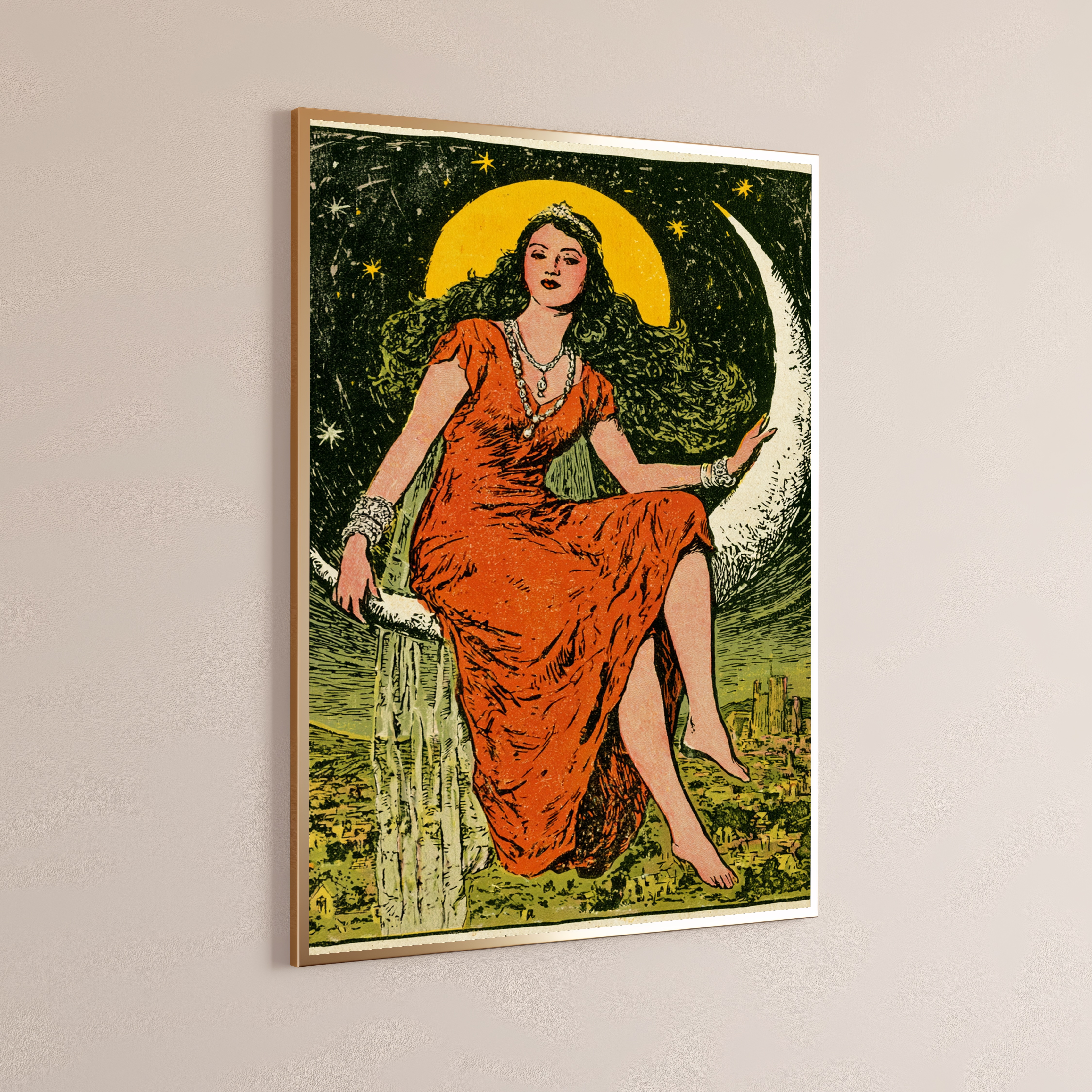 Mystical Moon Goddess Portrait