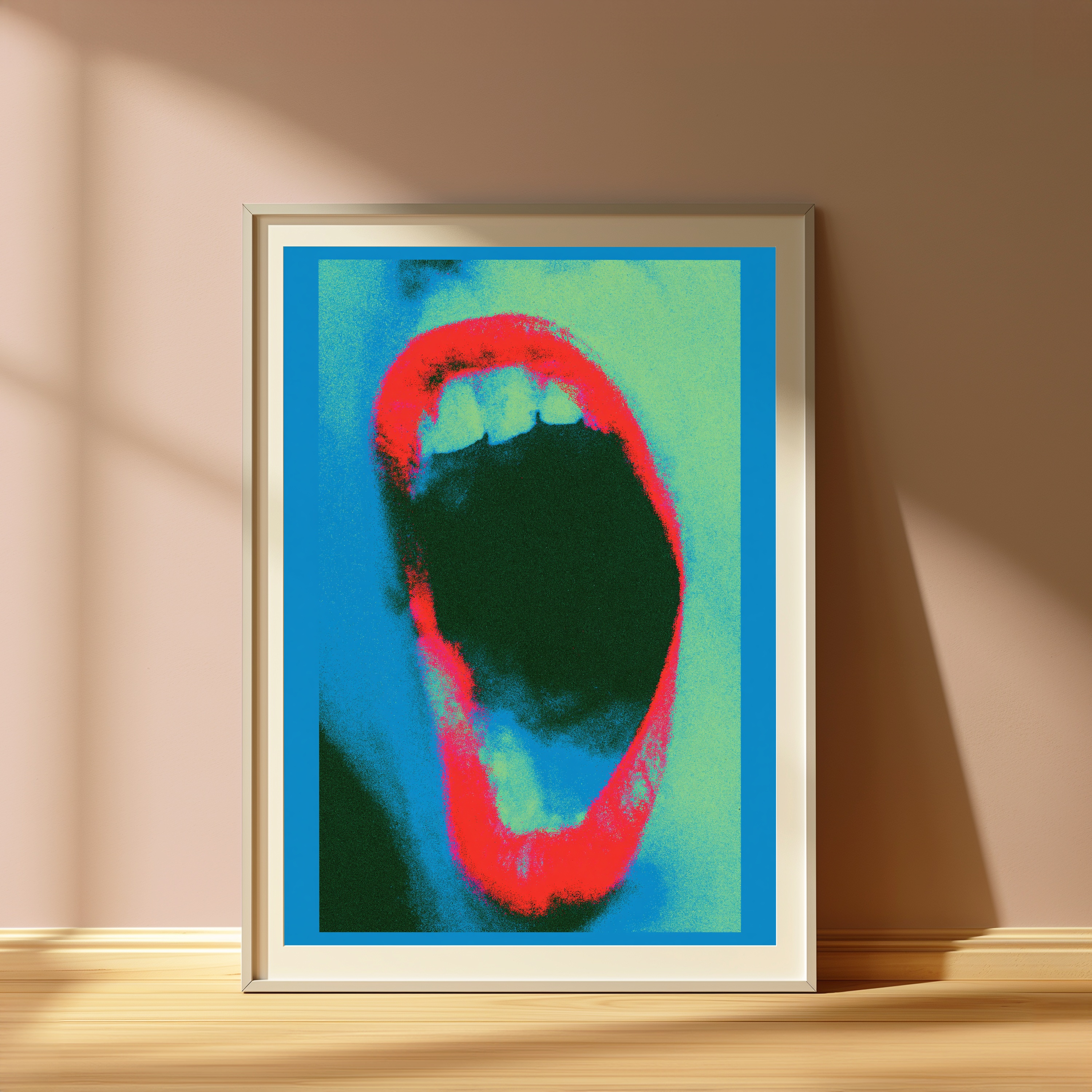 Neon Silhouette Pop Art Print view 4