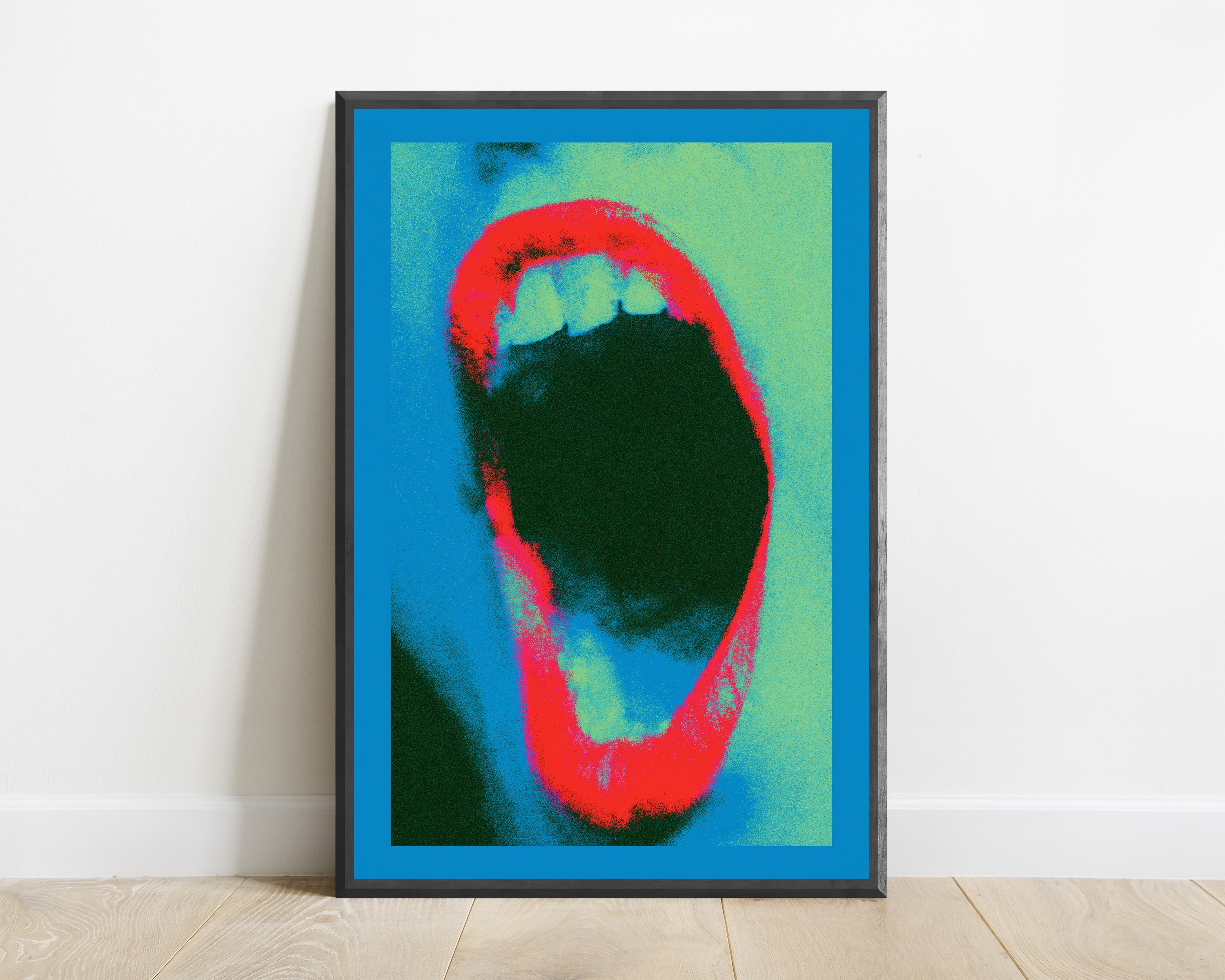 Neon Silhouette Pop Art Print