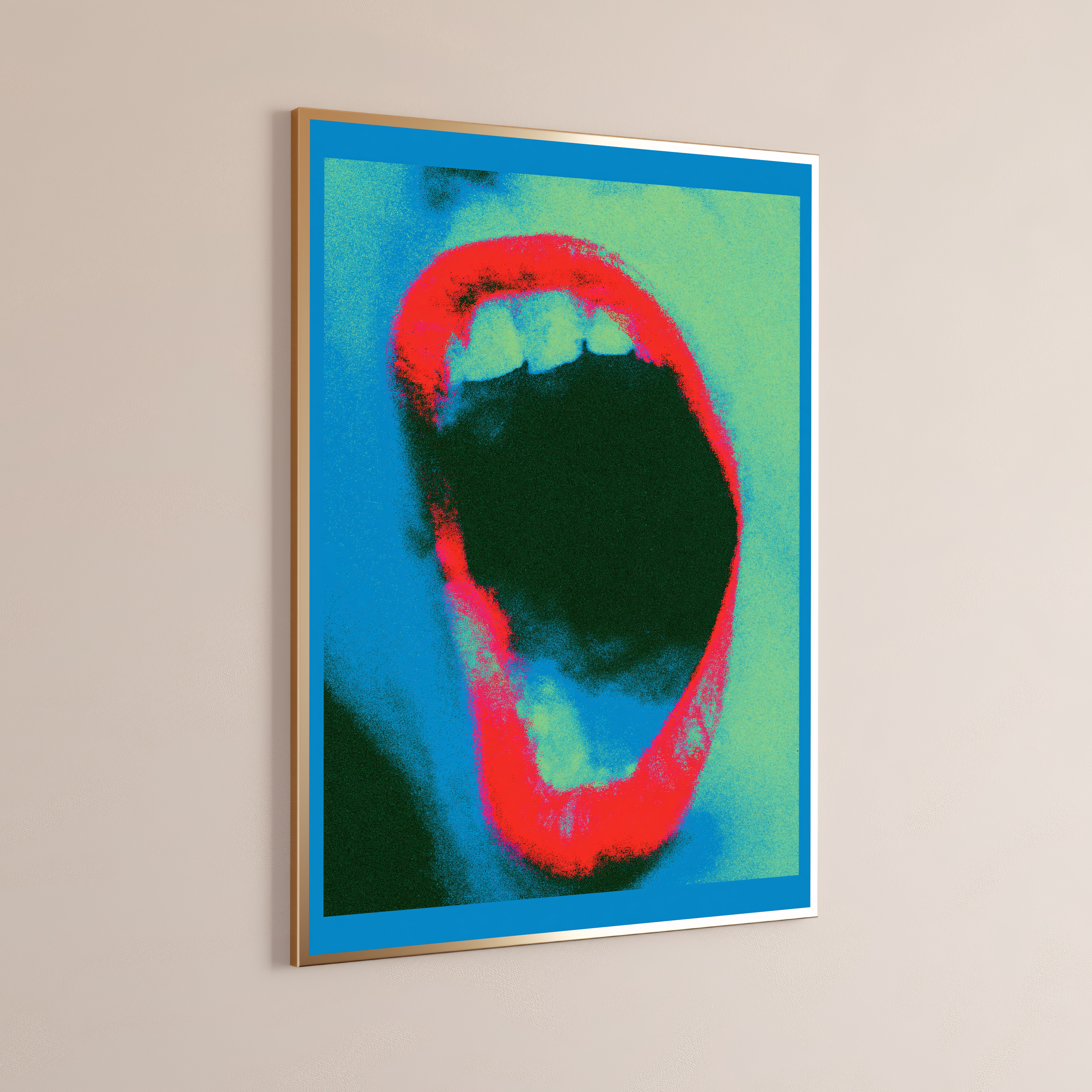 Neon Silhouette Pop Art Print