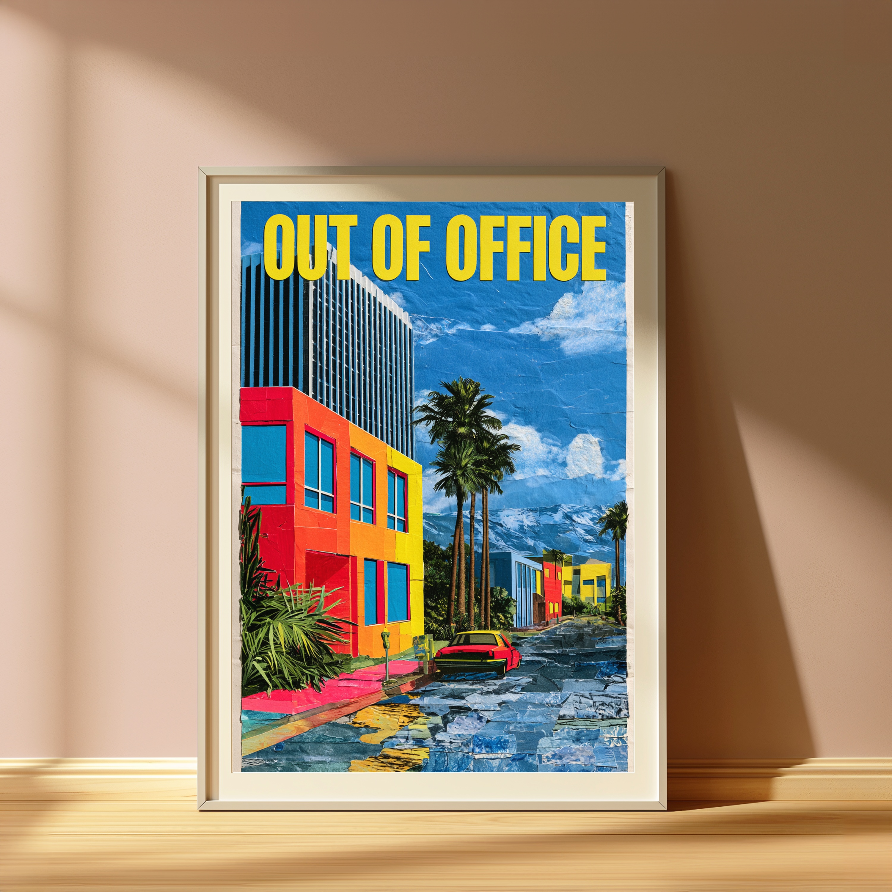 Out of Office Retro Travel Poster view 4