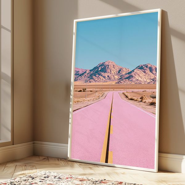 Pink Desert Highway Print