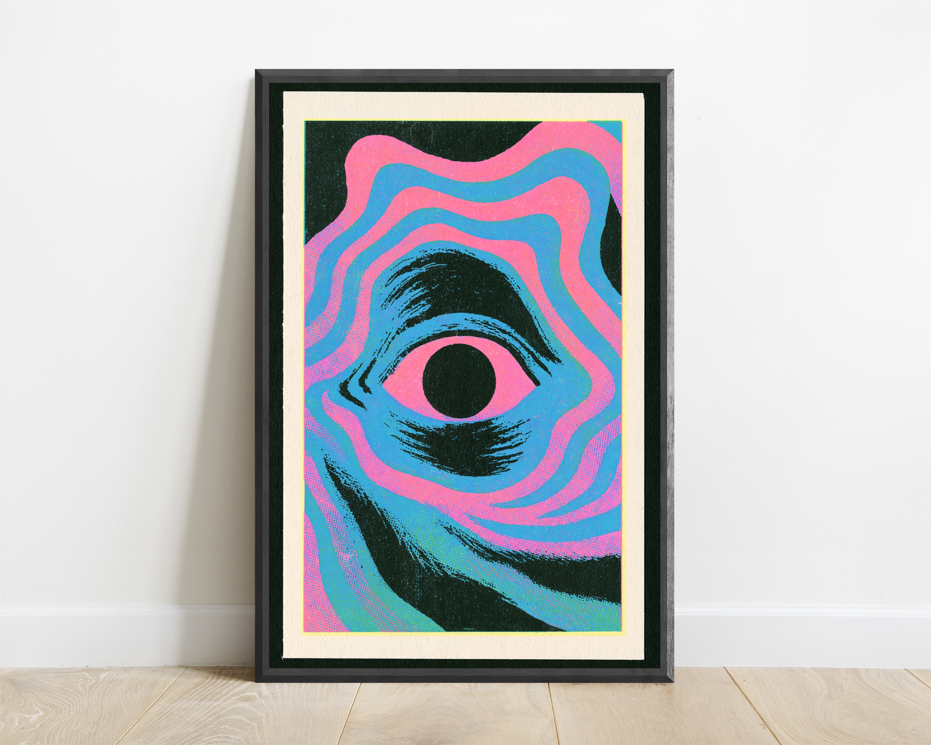 Psychedelic Eye Wave Pop Art Print