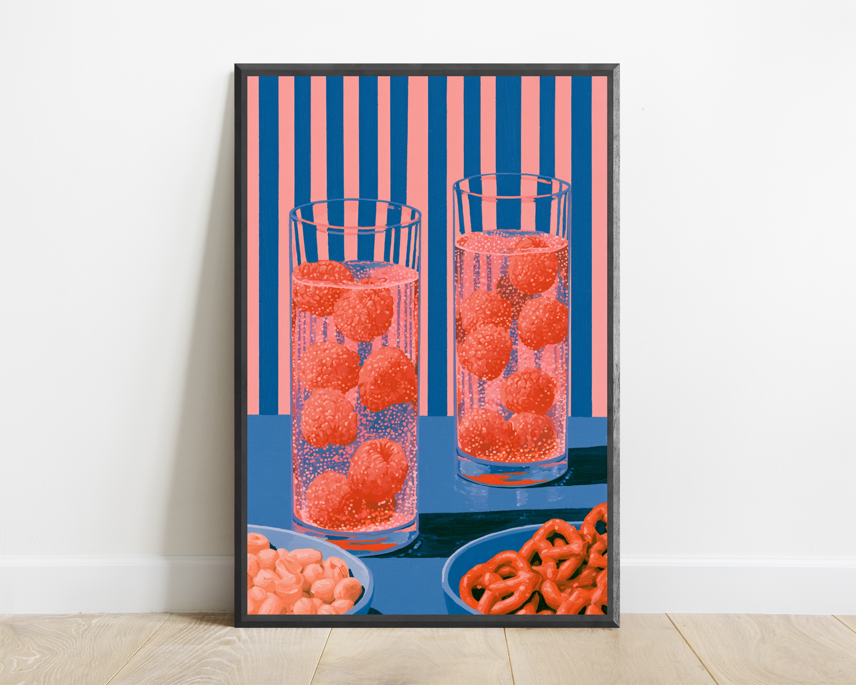Raspberry Fizzy Drink Pop Art Print