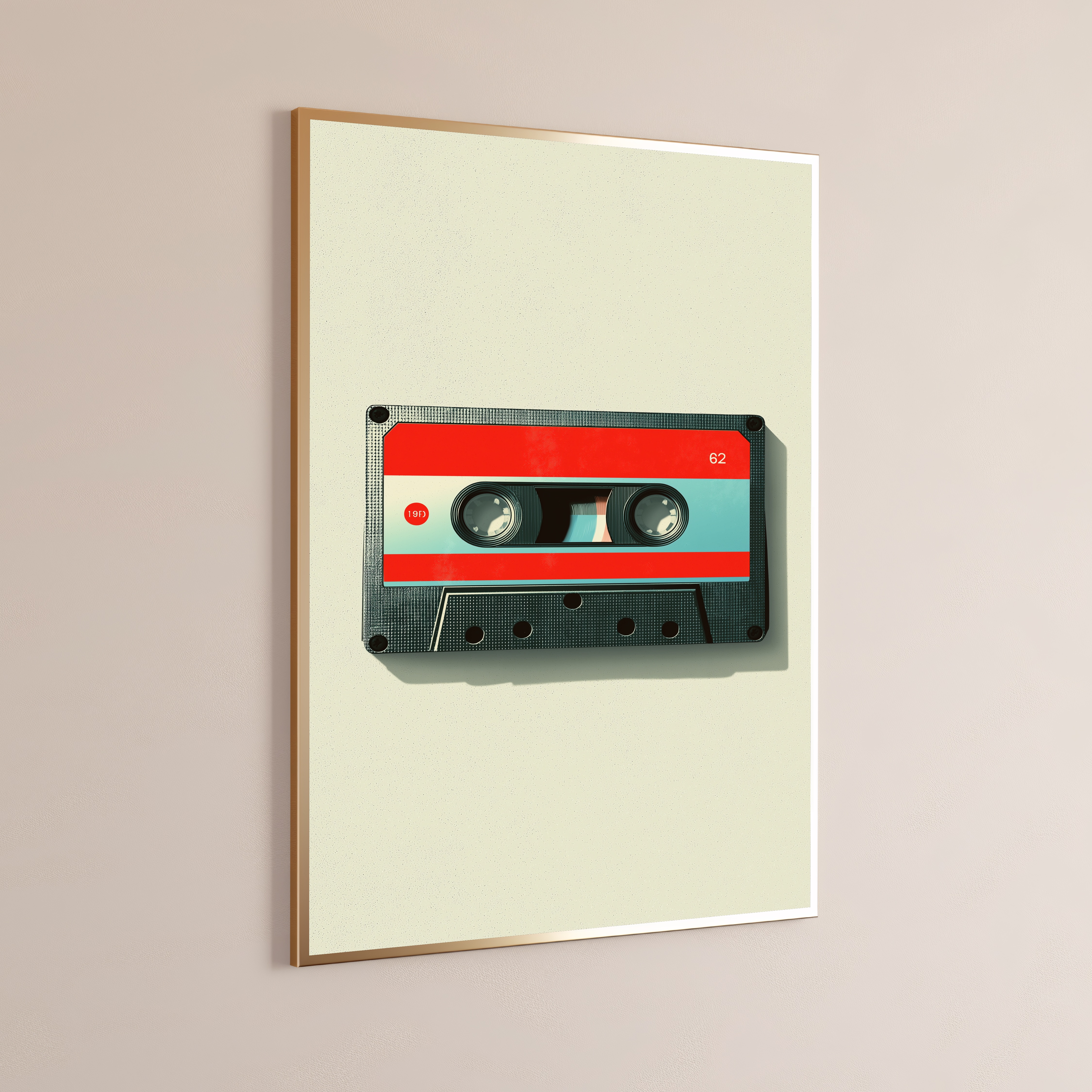 Retro Cassette Tape Print