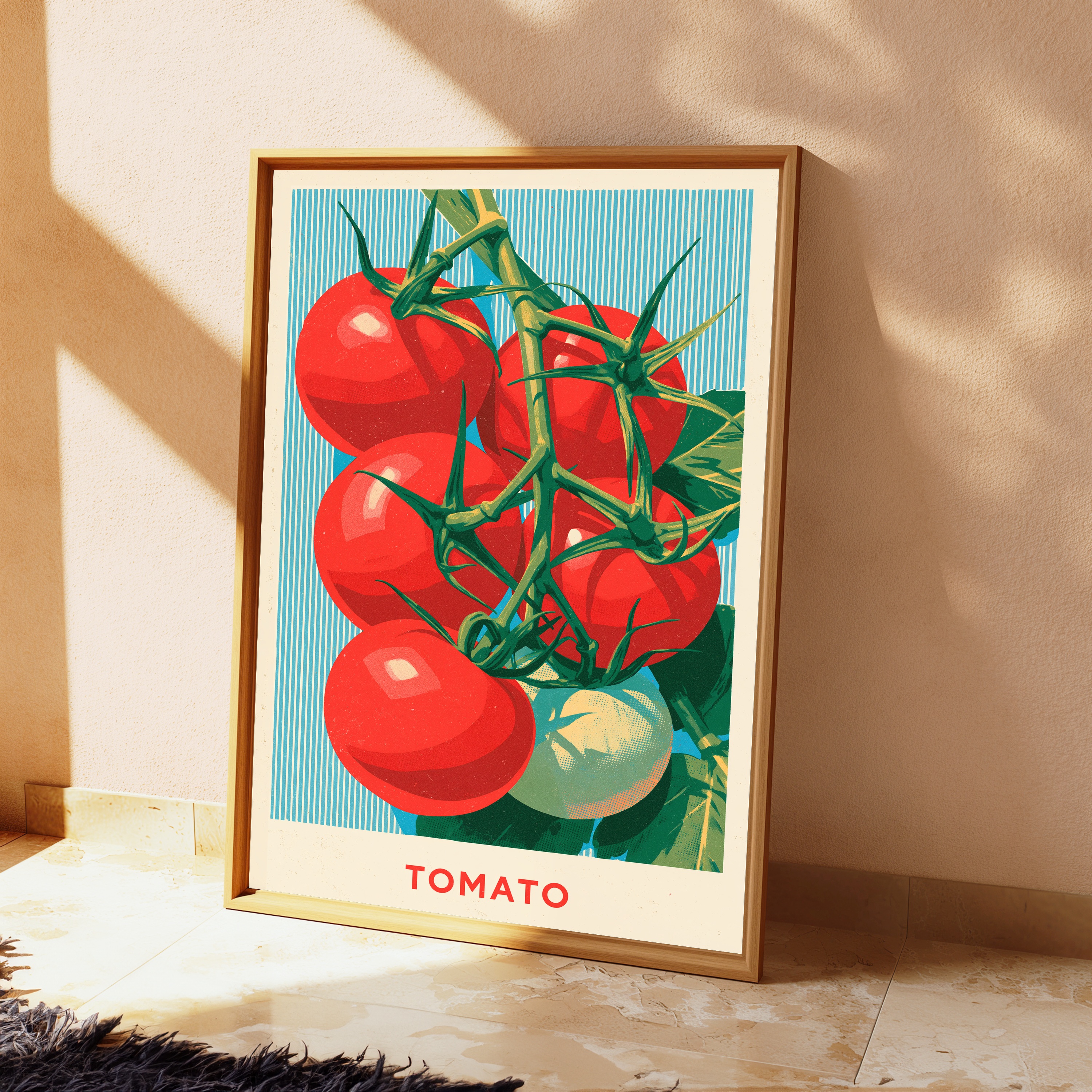 Ripe Tomato Vine Food Art Print view 2