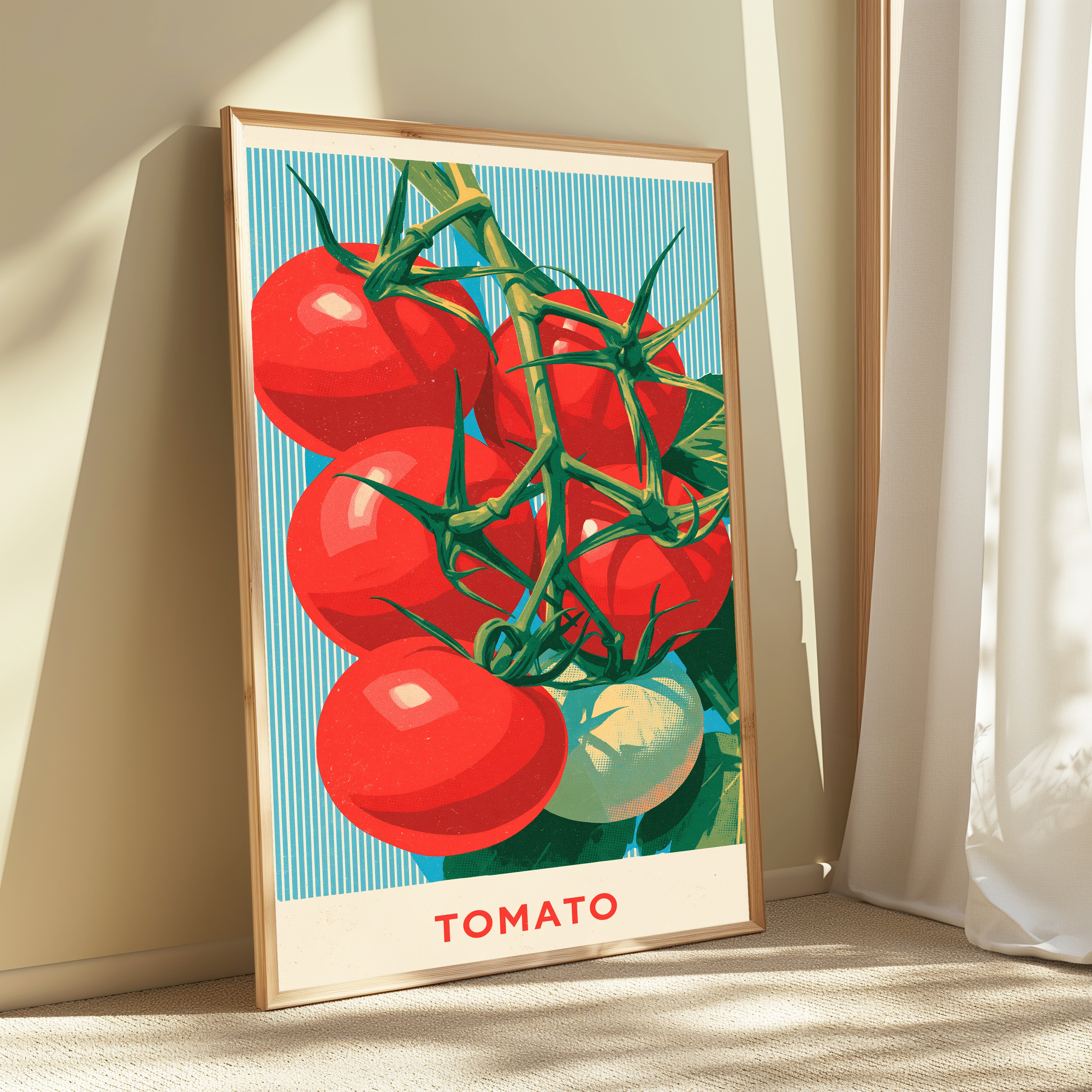 Ripe Tomato Vine Food Art Print view 3