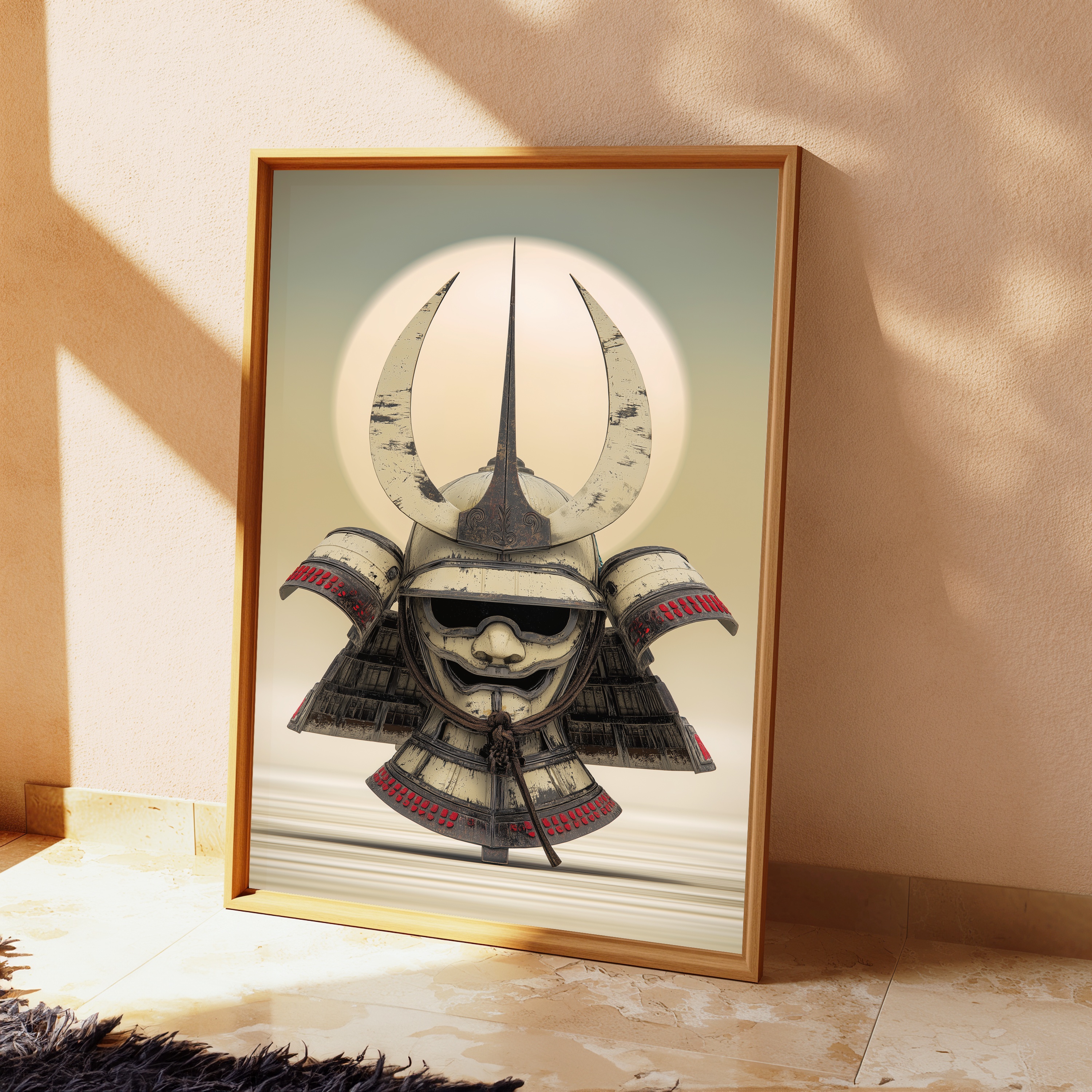 Samurai Kabuto Helmet Warrior Art Print view 2