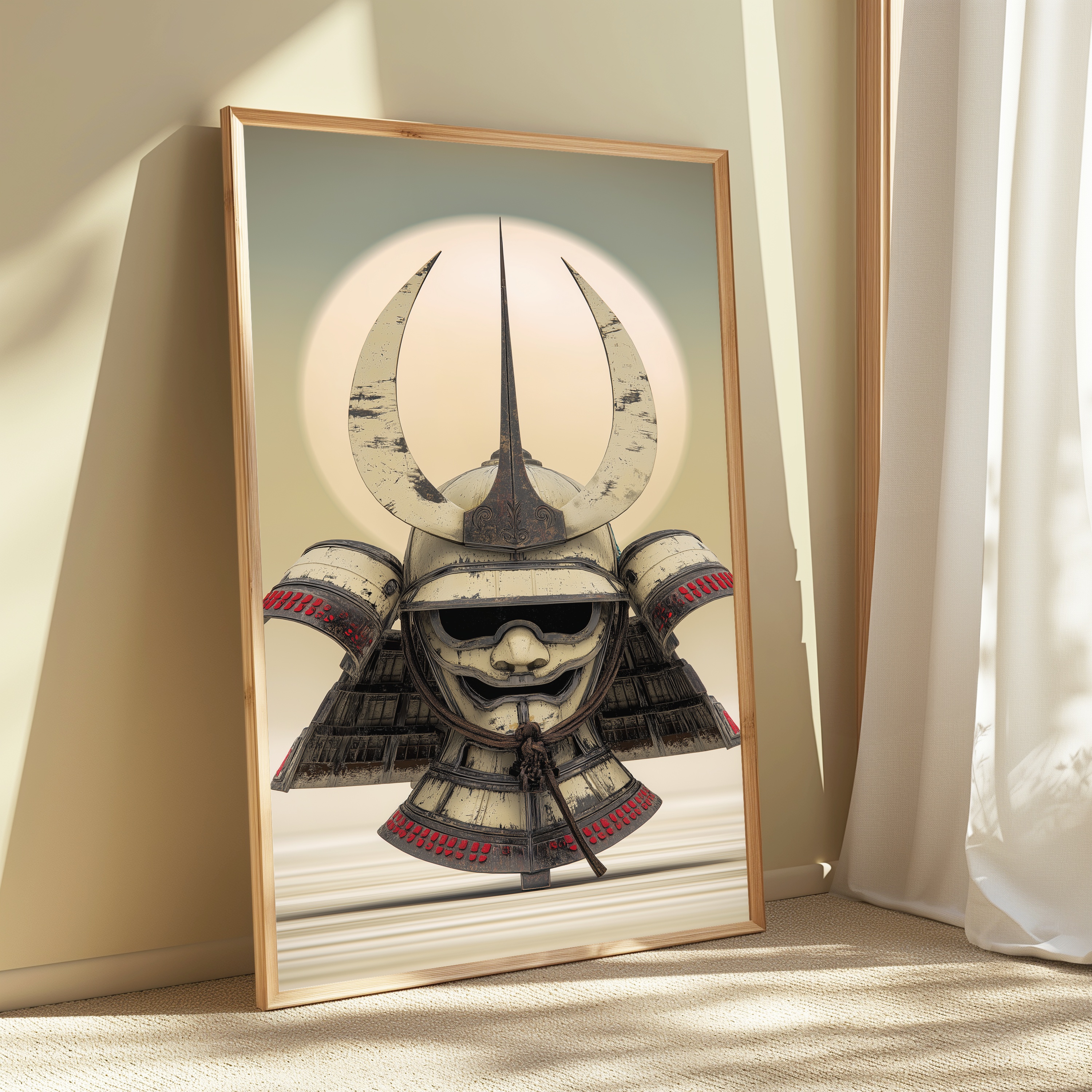 Samurai Kabuto Helmet Warrior Art Print view 3