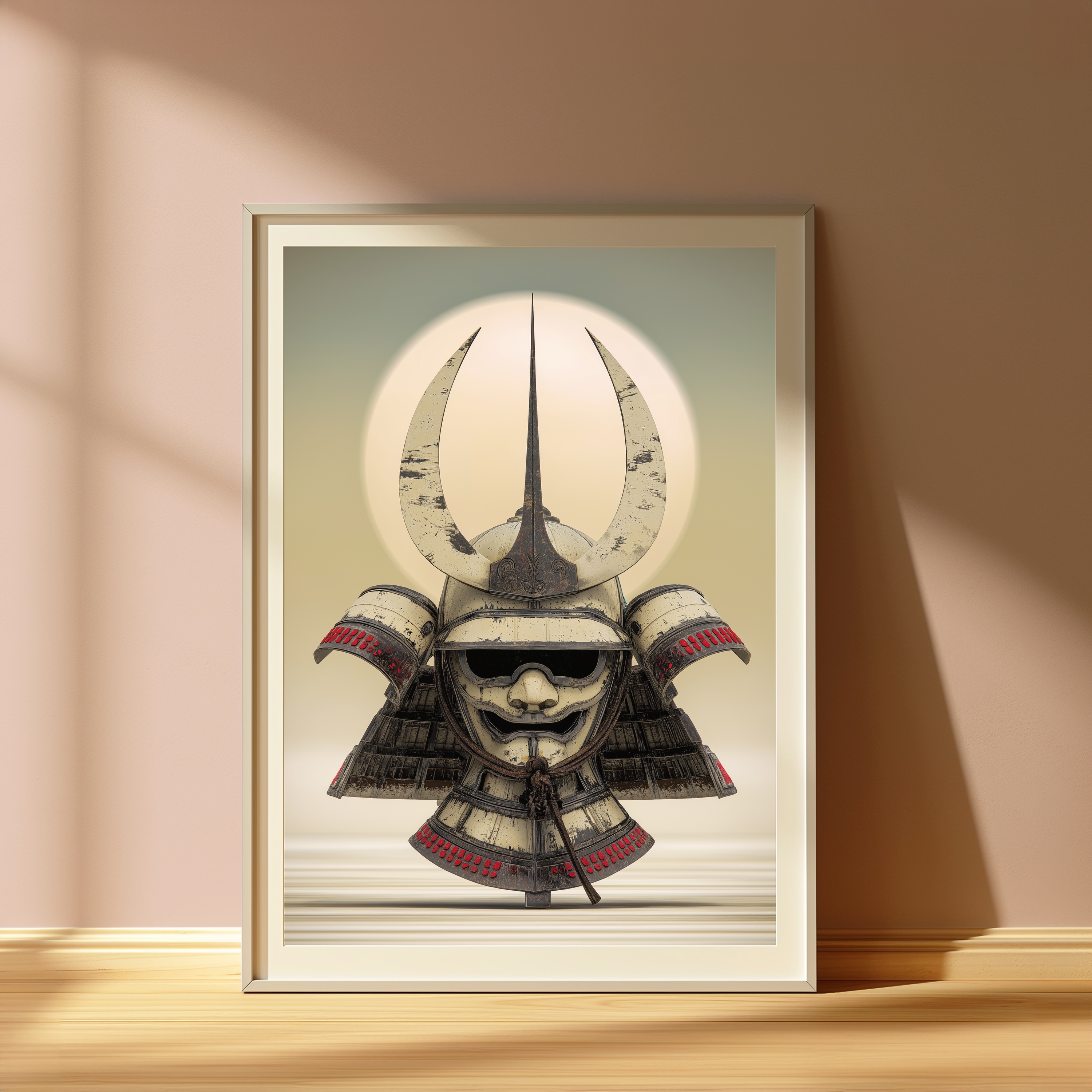 Samurai Kabuto Helmet Warrior Art Print view 4