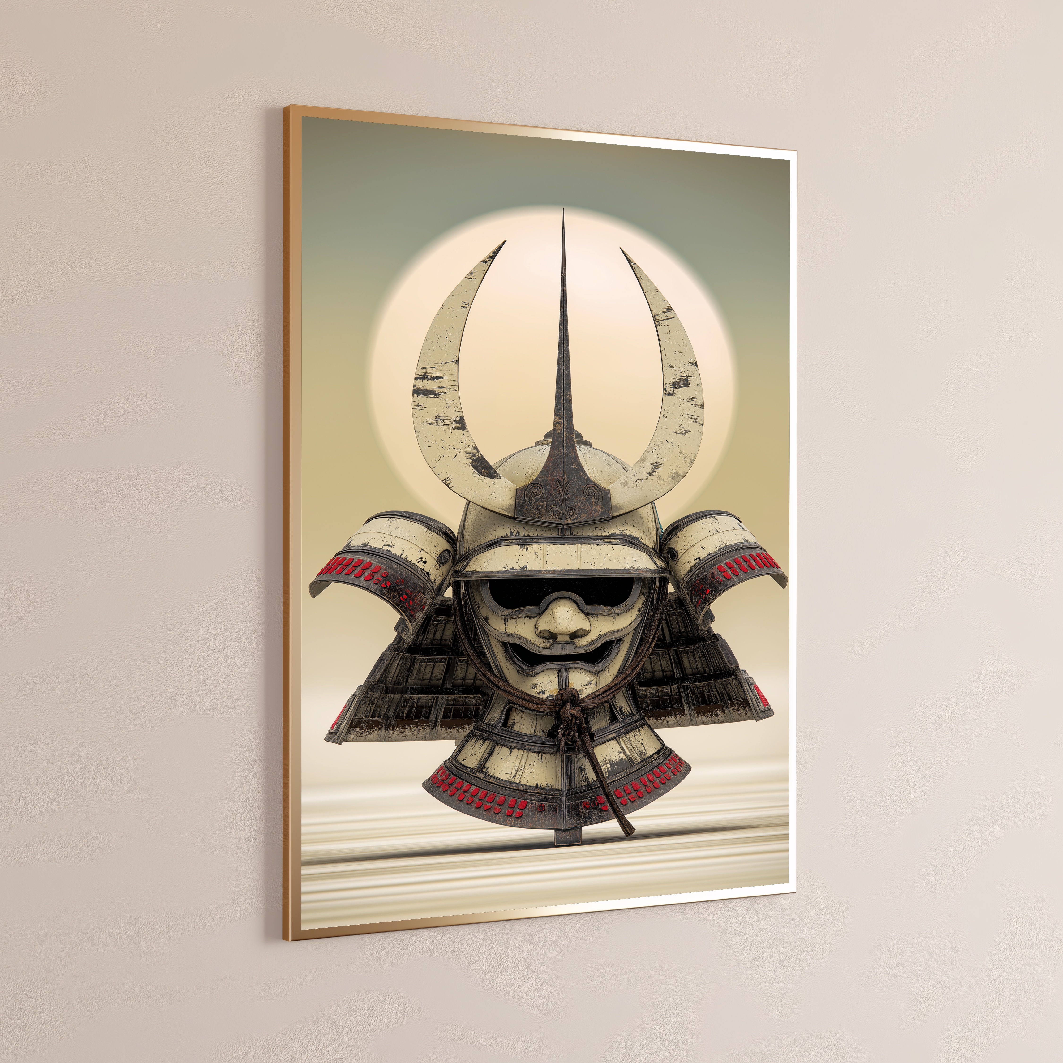 Samurai Kabuto Helmet Warrior Art Print