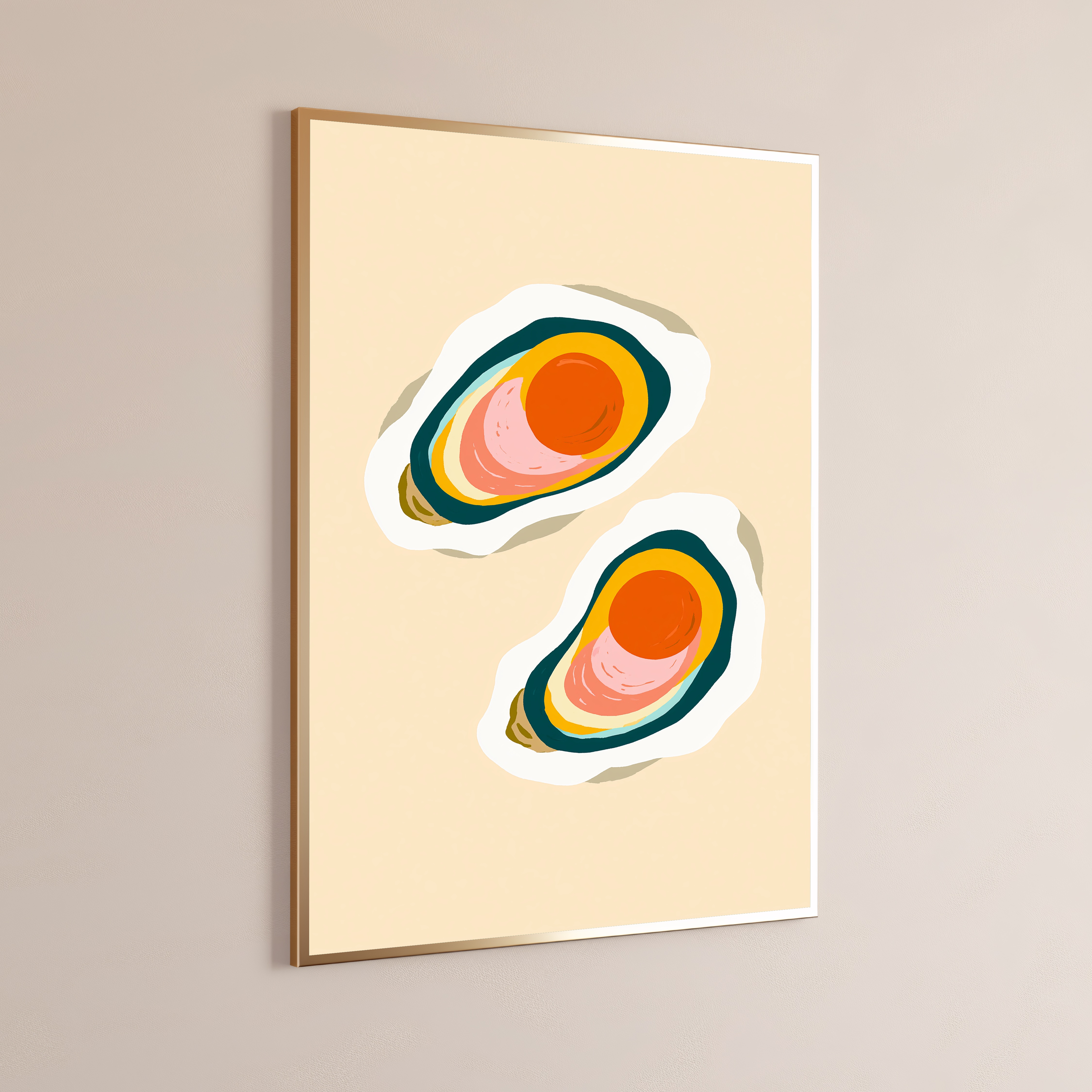 Sliced Avocado Minimalist Food Art Print