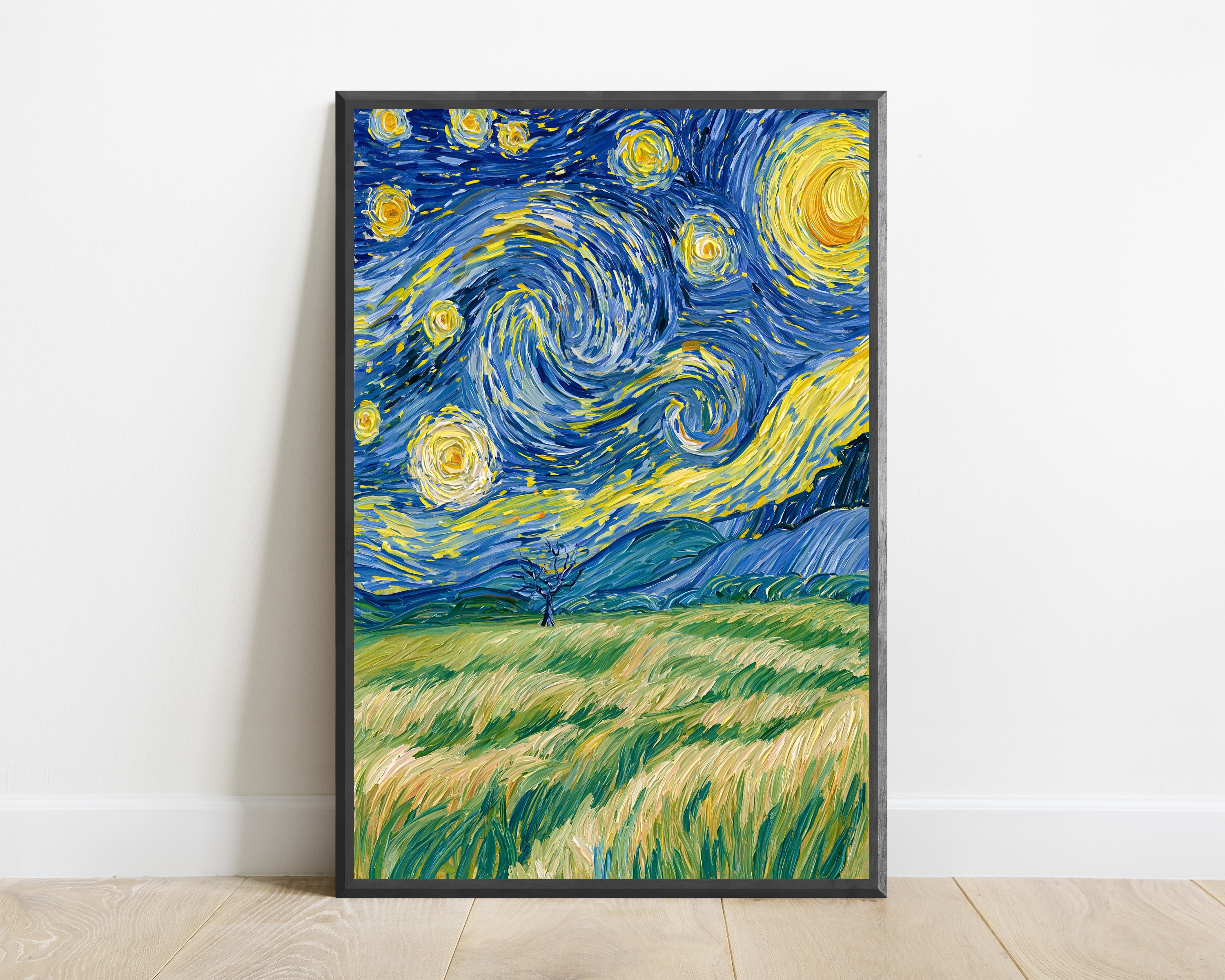 Starry Night Field Landscape Print