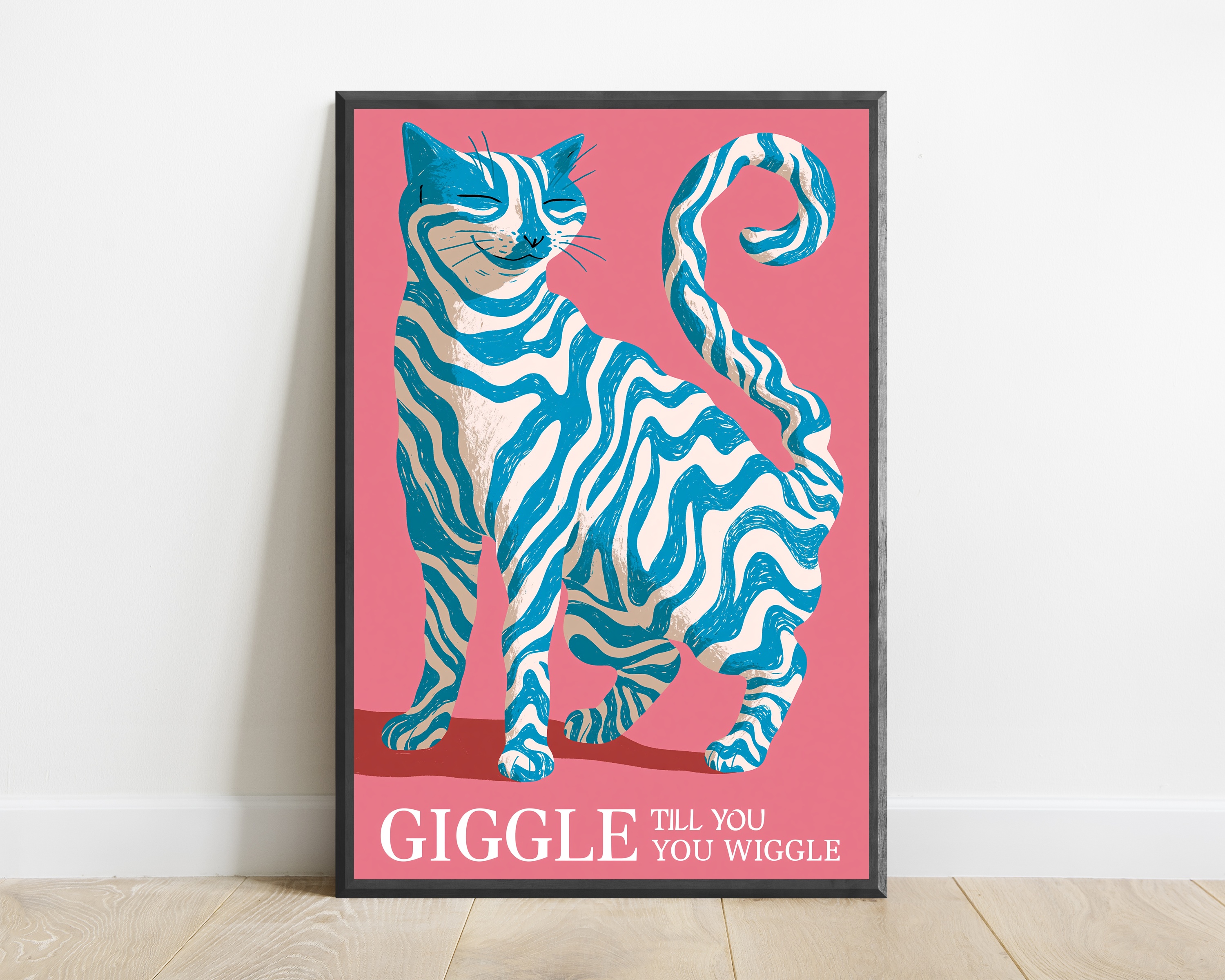 Striped Tabby Cat Pop Art Print