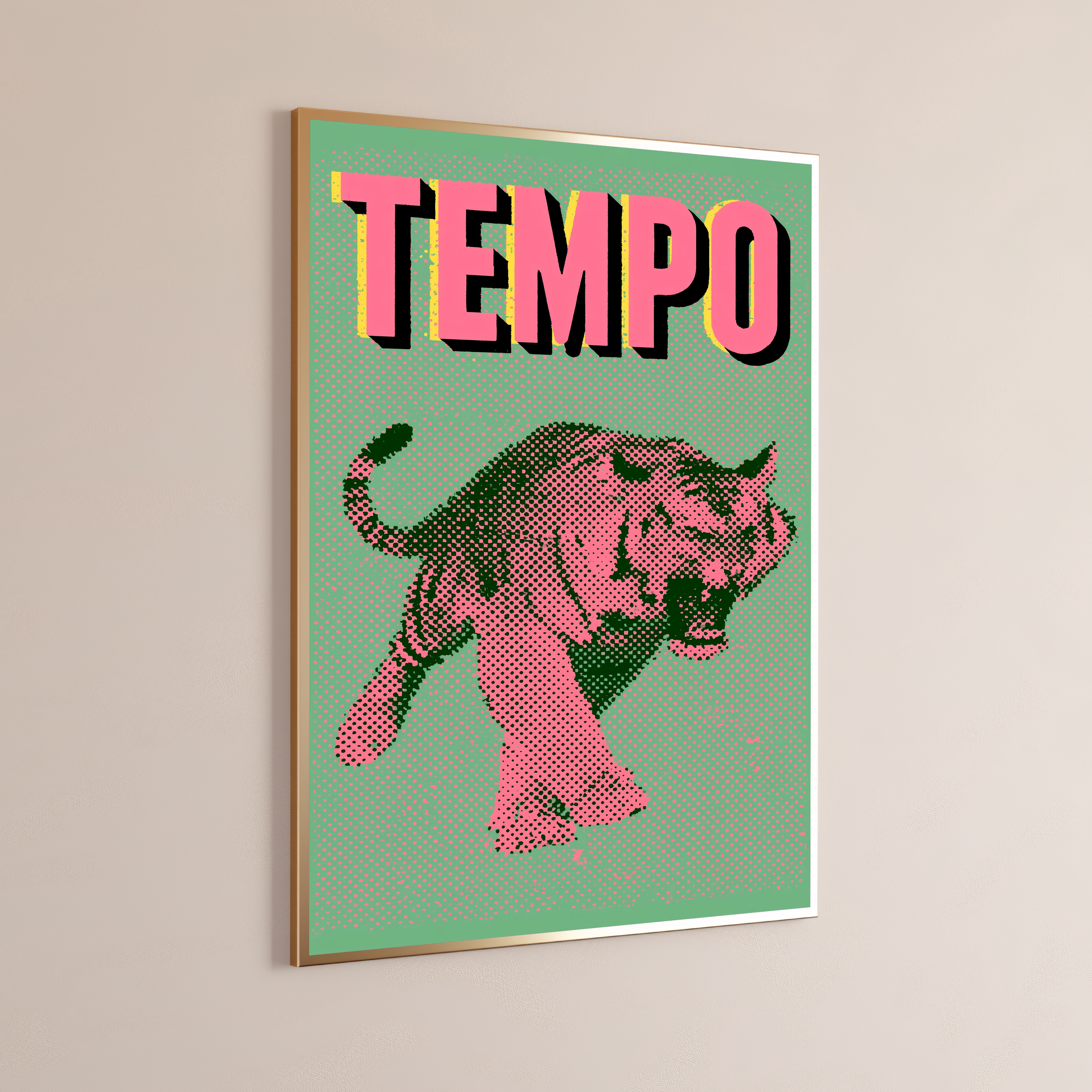 Tempo Pop Art Bull Print