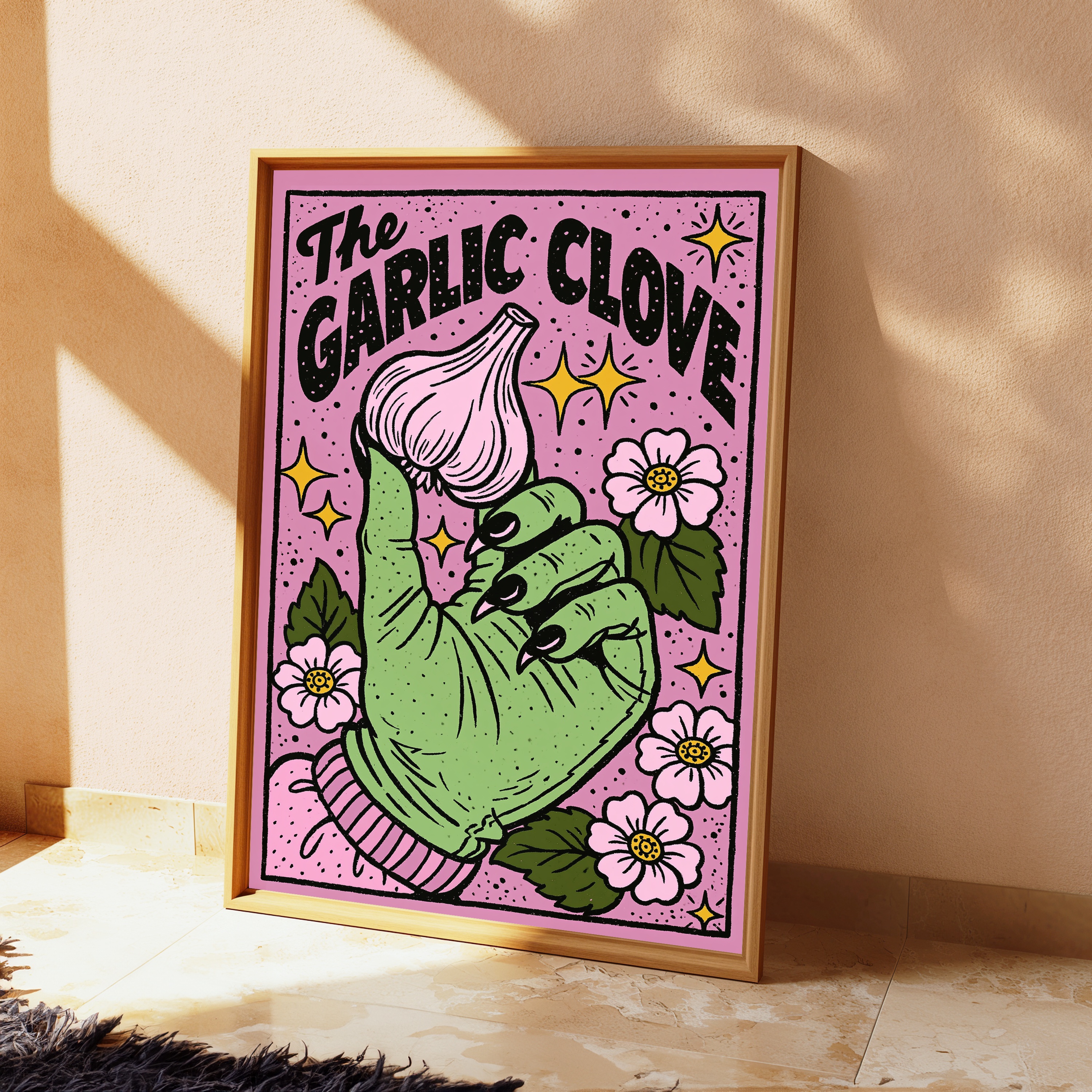 The Garlic Clove Pop Art Print view 2