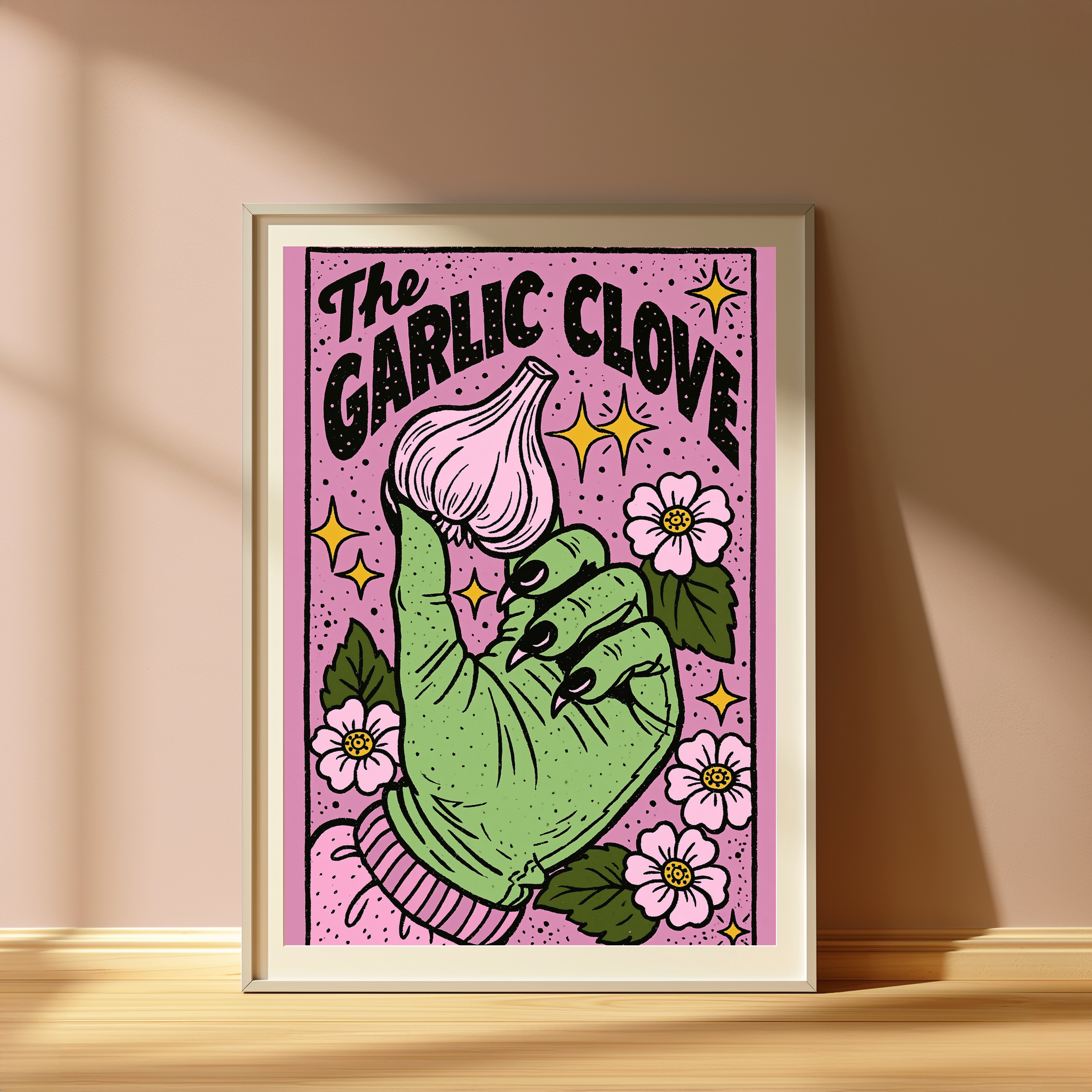 The Garlic Clove Pop Art Print view 4