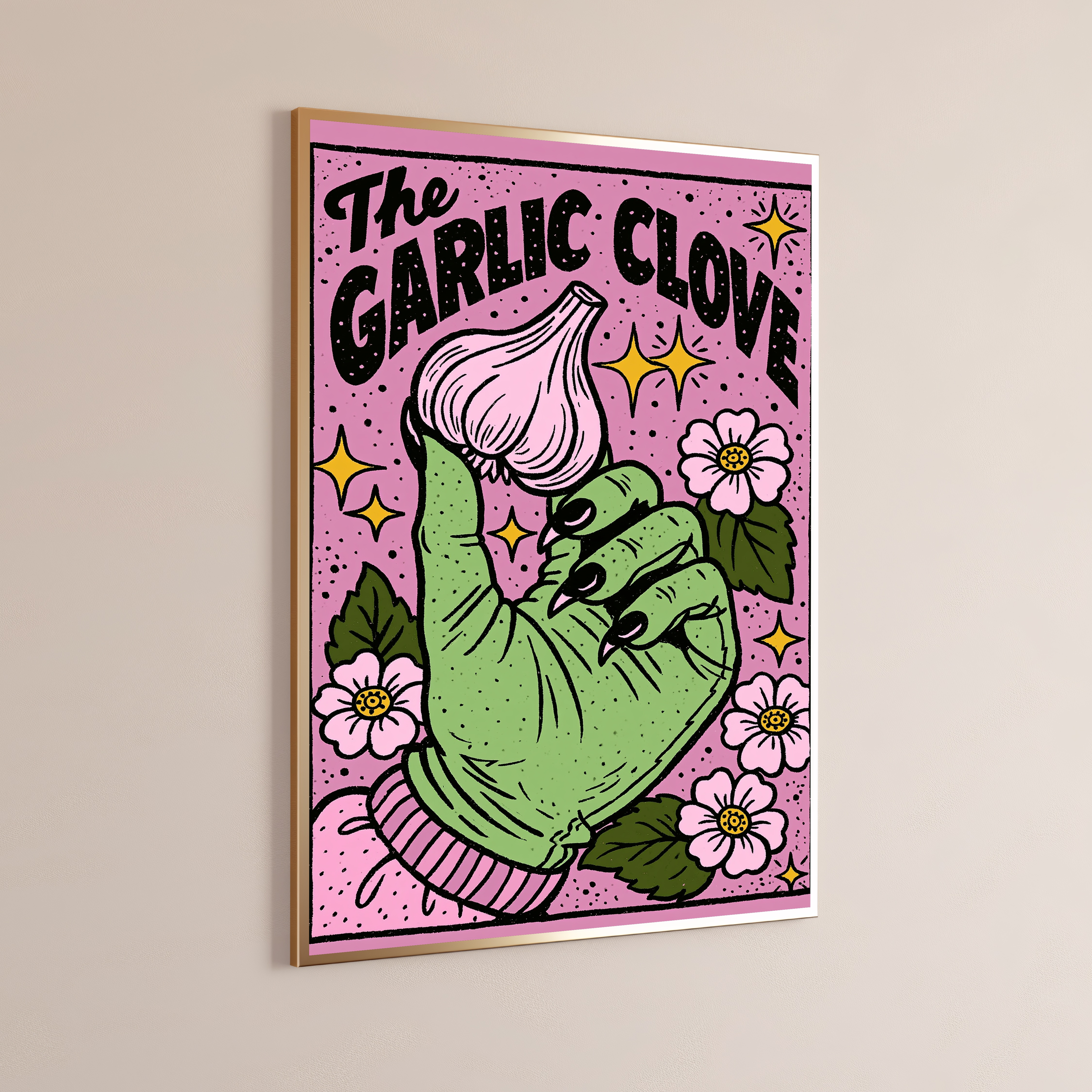 The Garlic Clove Pop Art Print