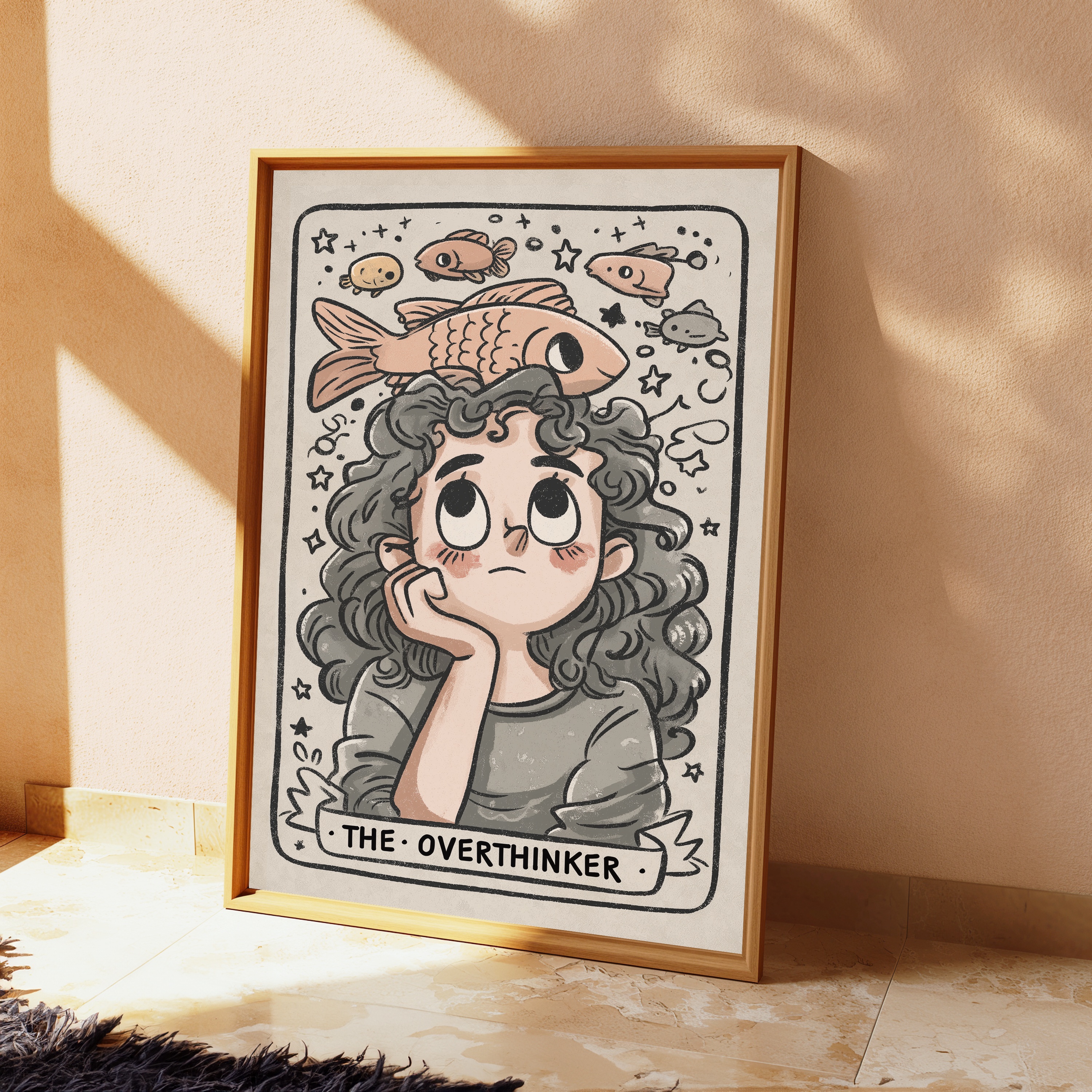 The Overthinker Girl with Fish Crown view 2