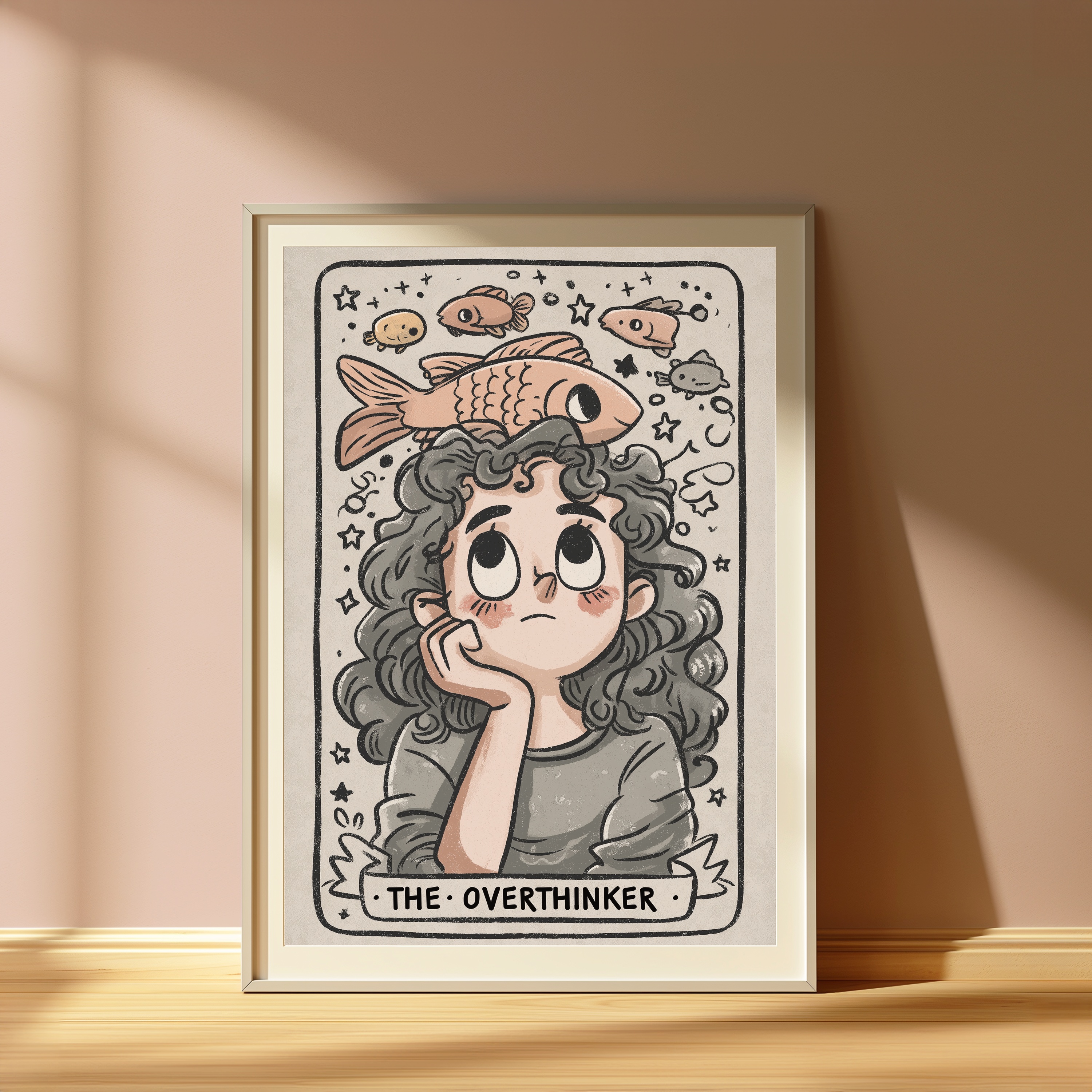 The Overthinker Girl with Fish Crown view 4