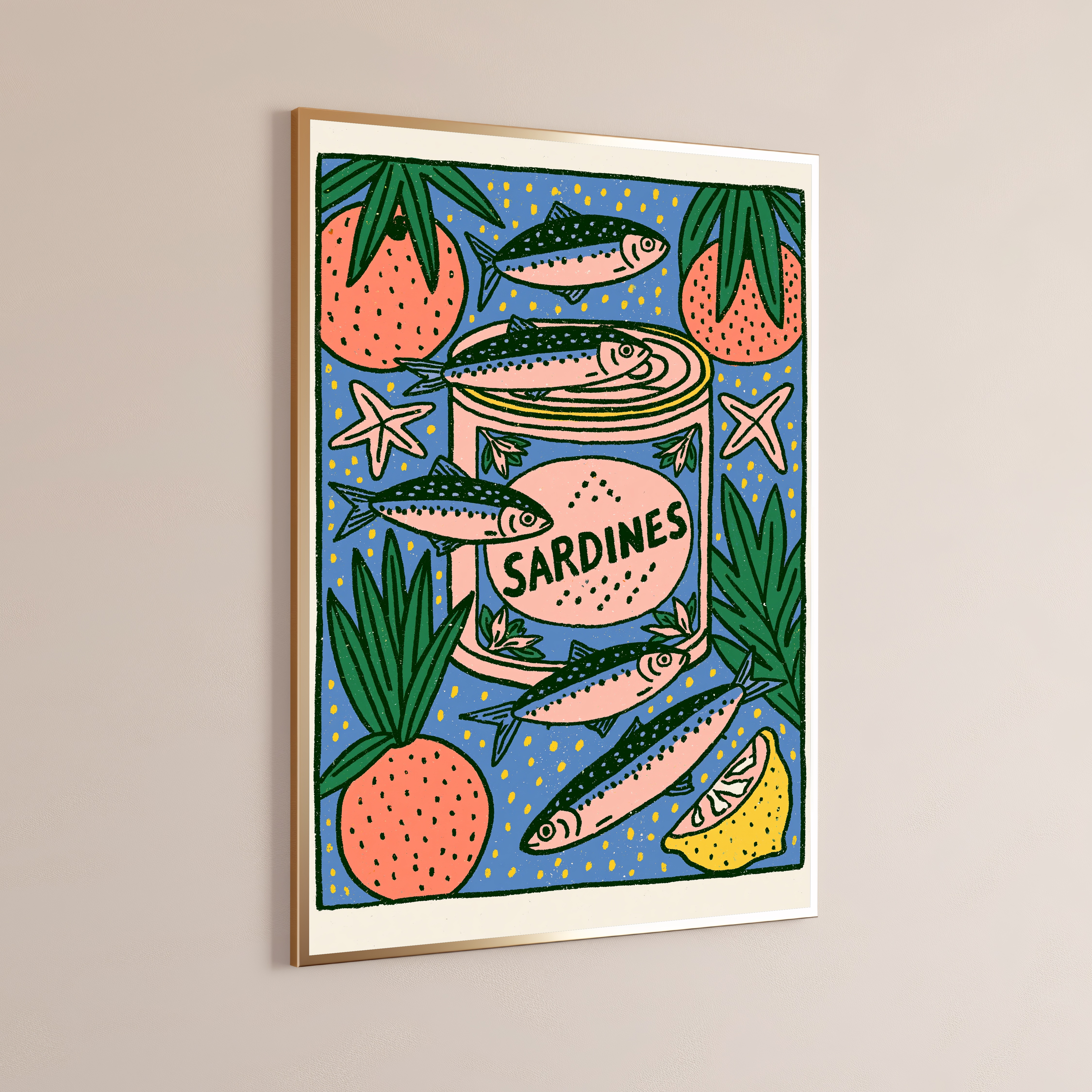 Tinned Sardines Food Art Print