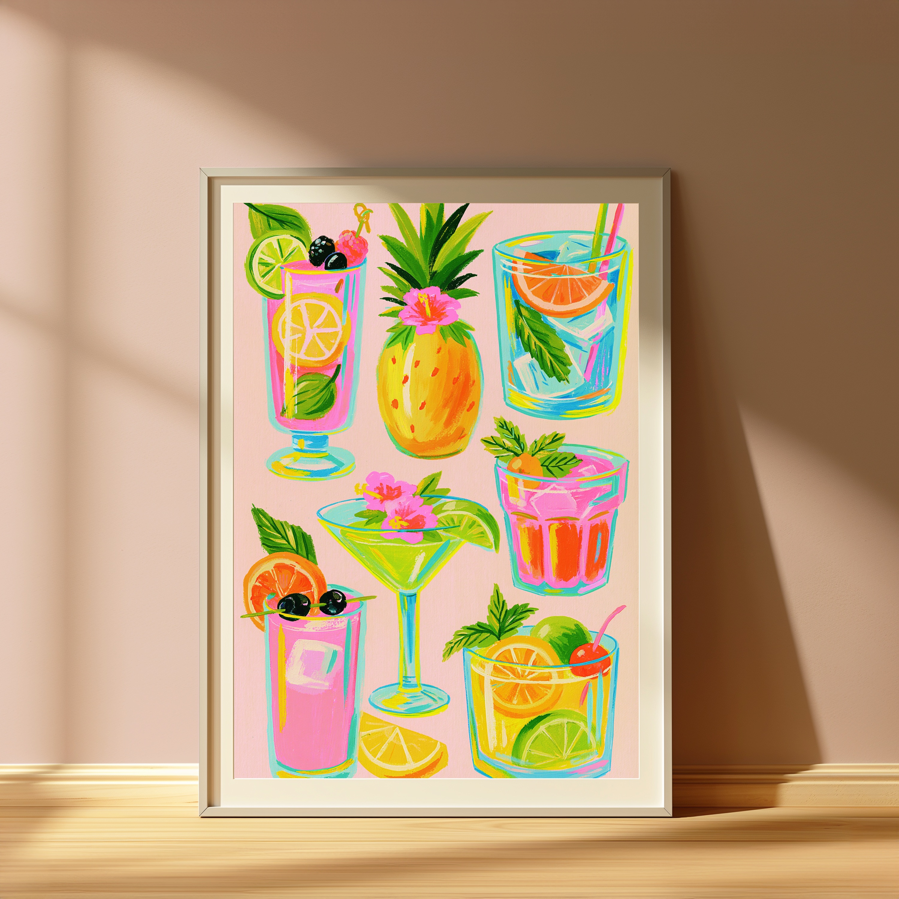 Tropical Cocktail Art Print view 4