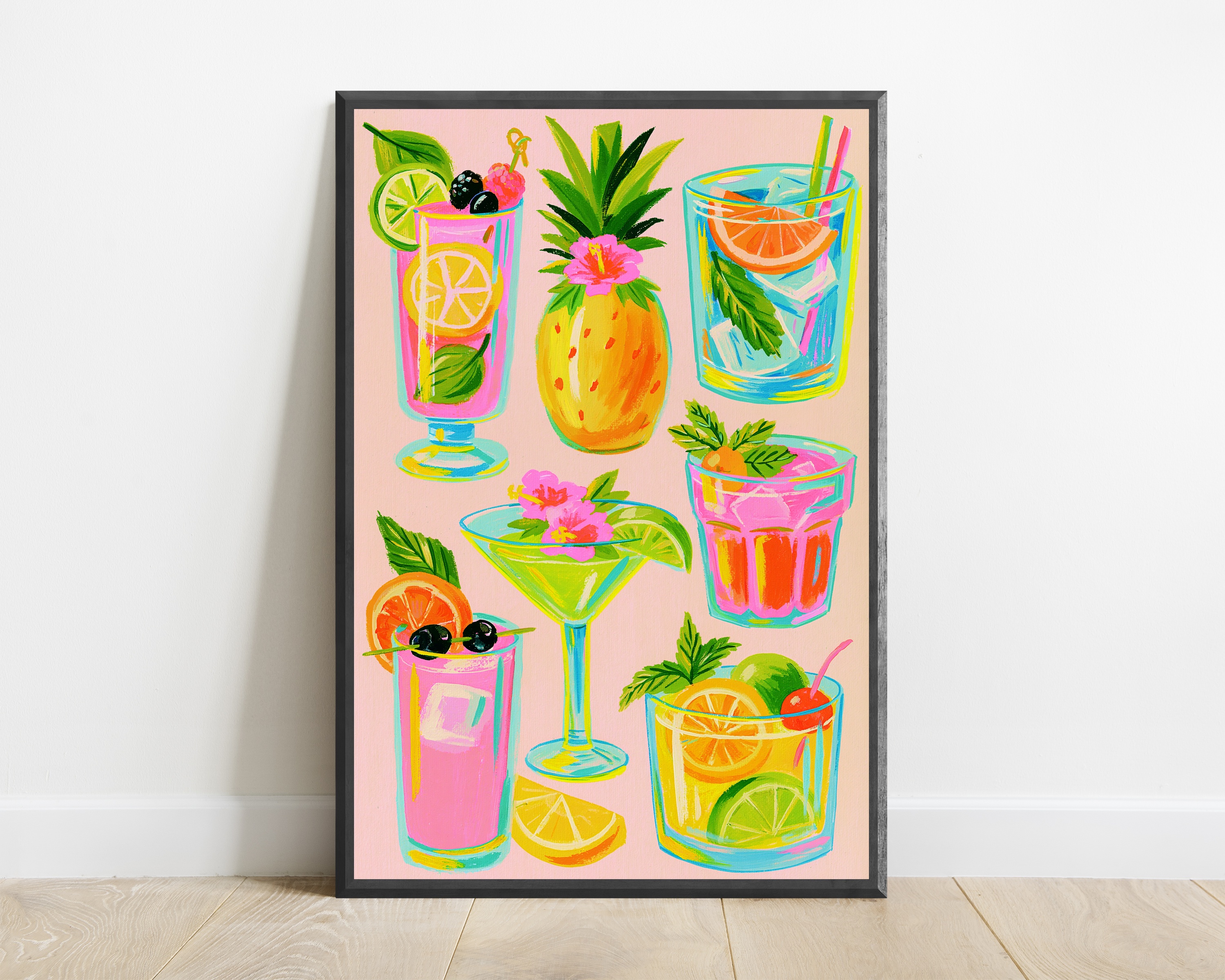 Tropical Cocktail Art Print