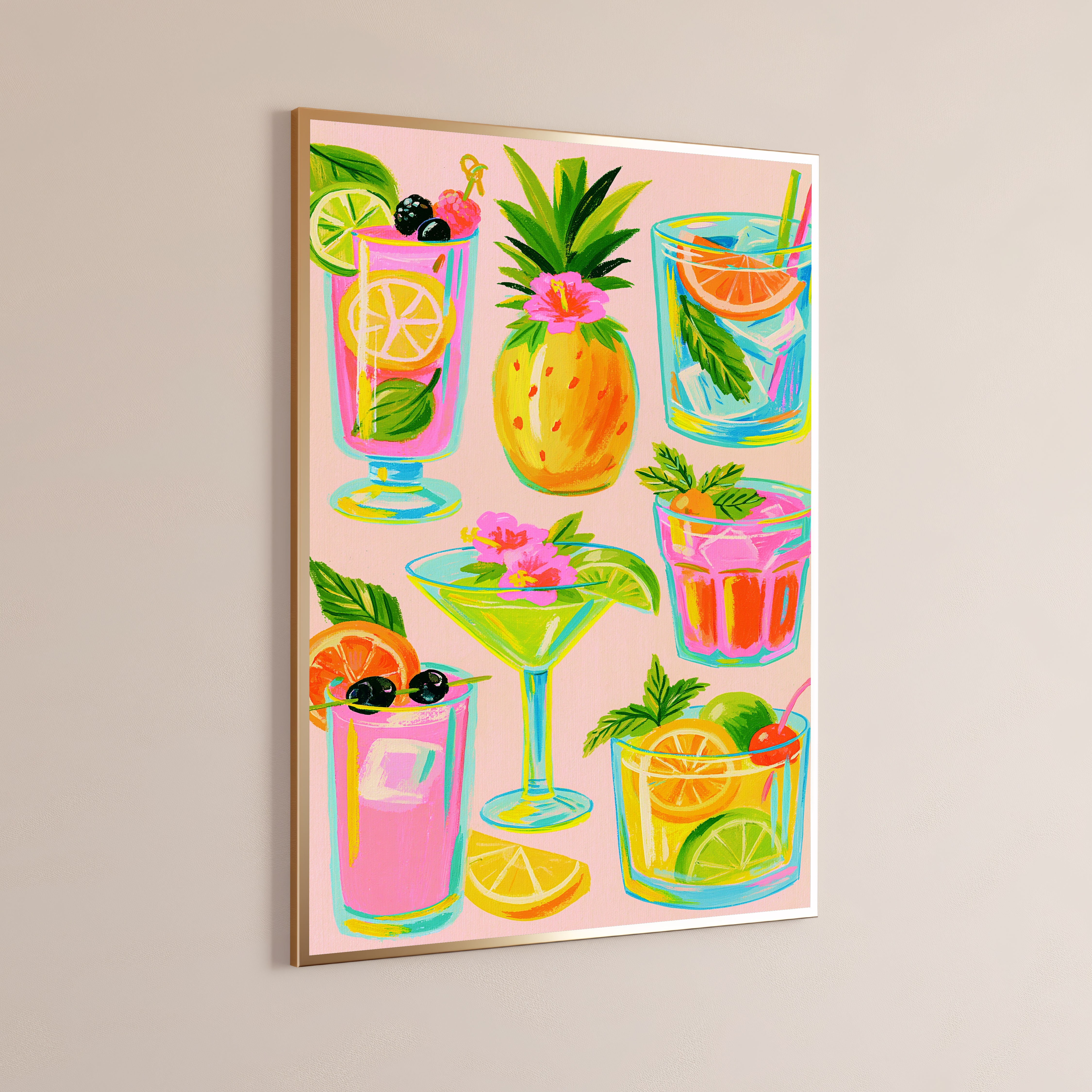 Tropical Cocktail Art Print