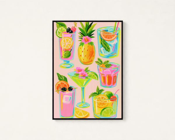 Tropical Cocktail Art Print