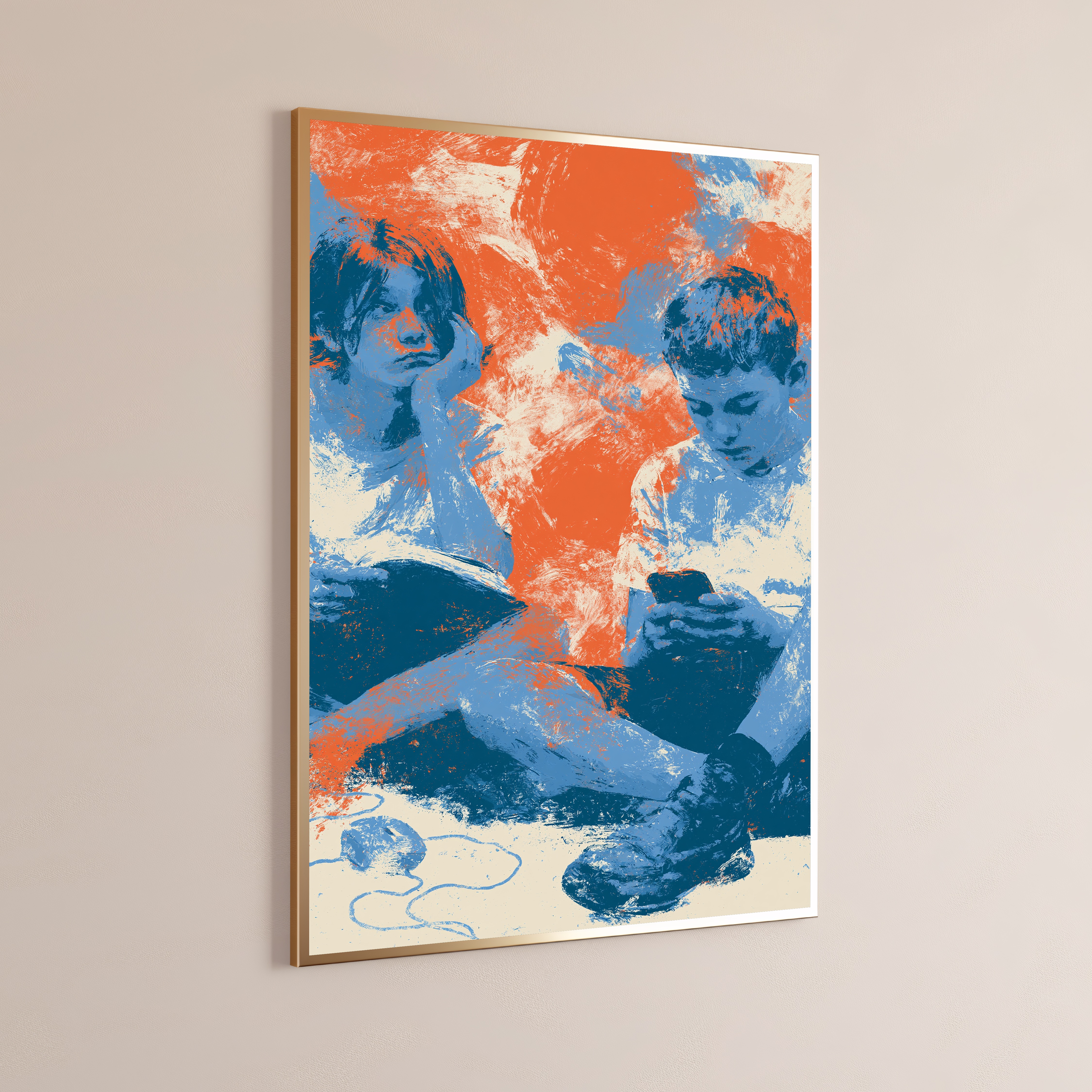 Two Figures Pop Art Print