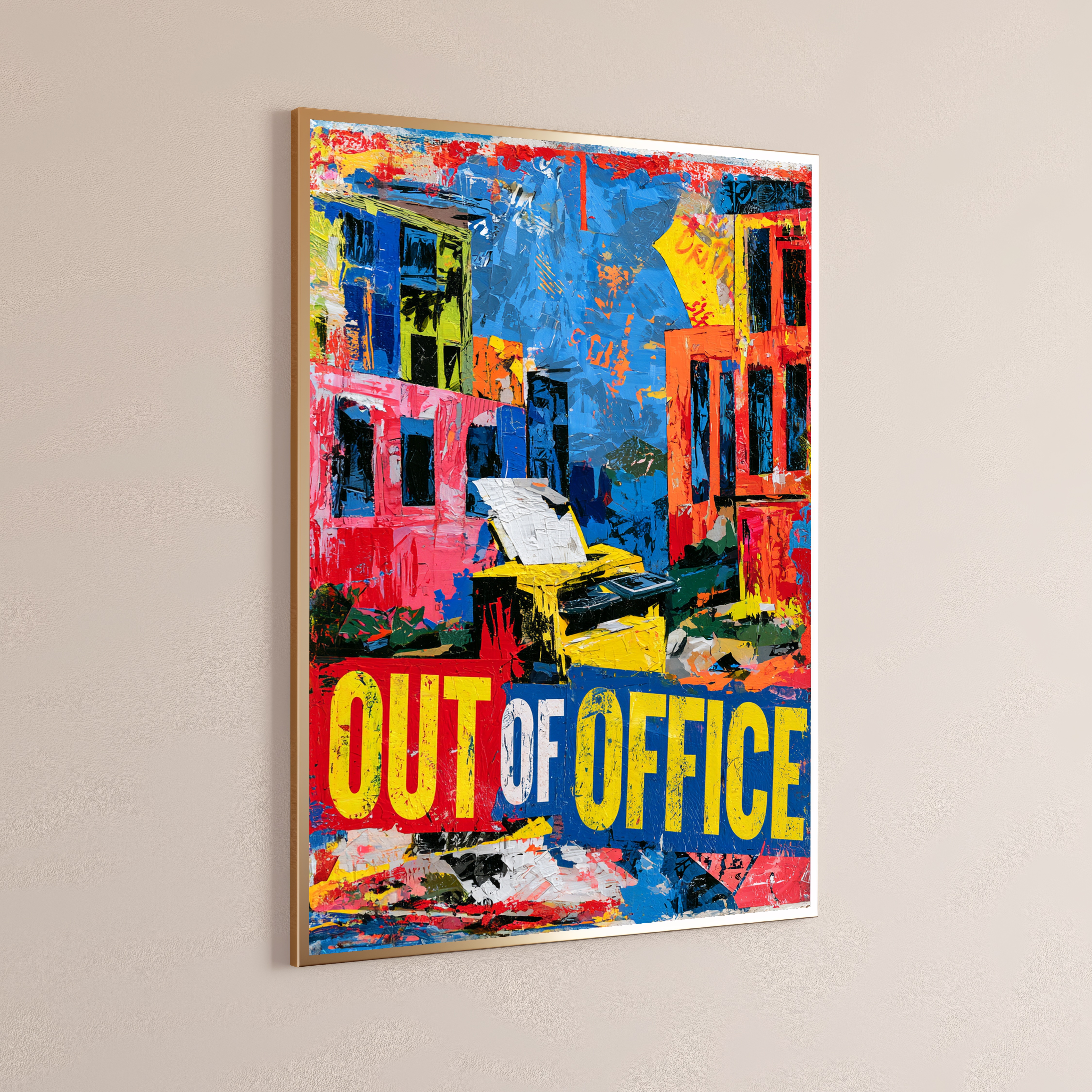 Vibrant Street Art Urban Apartment Pop Art Print