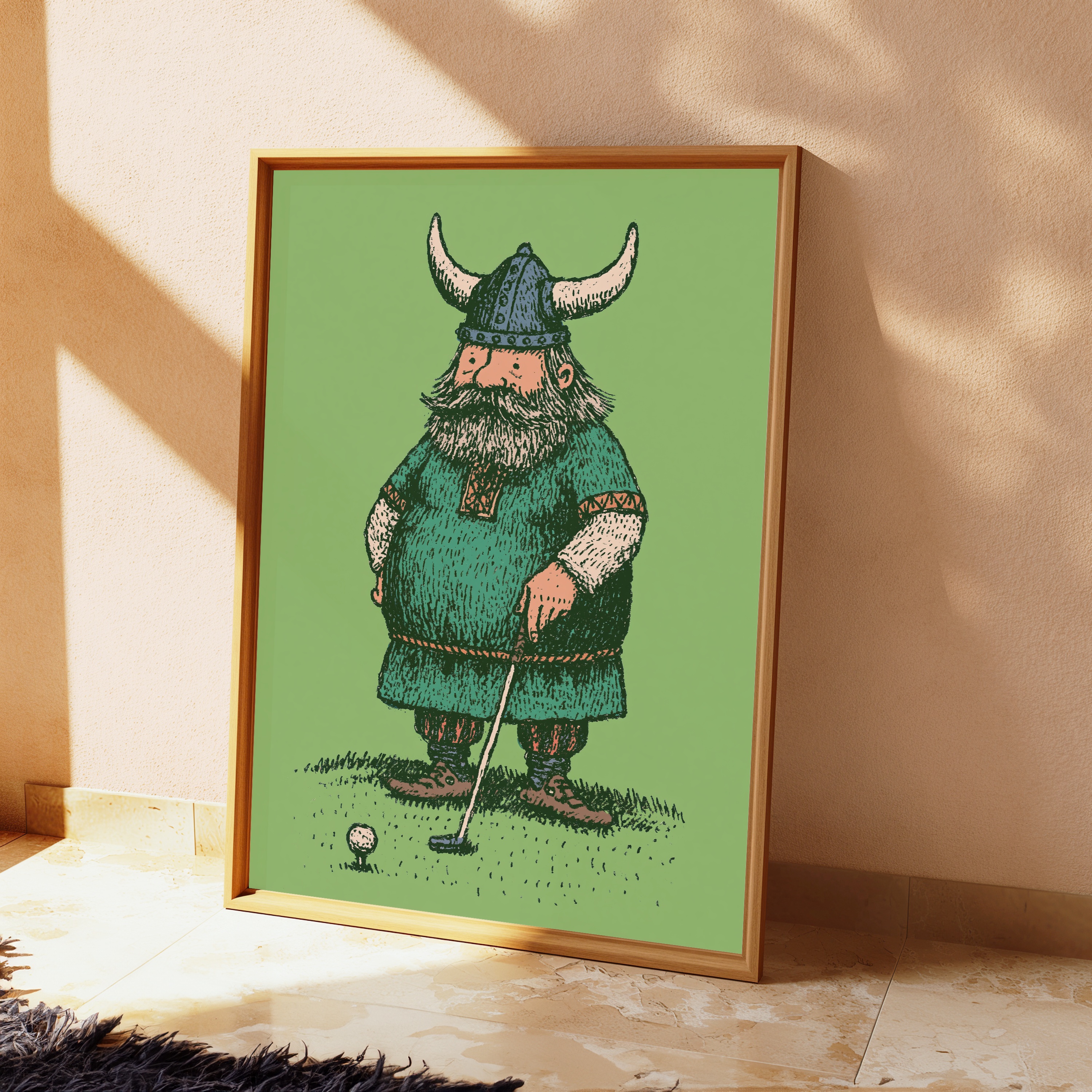 Viking Warrior Minimalist Print view 2