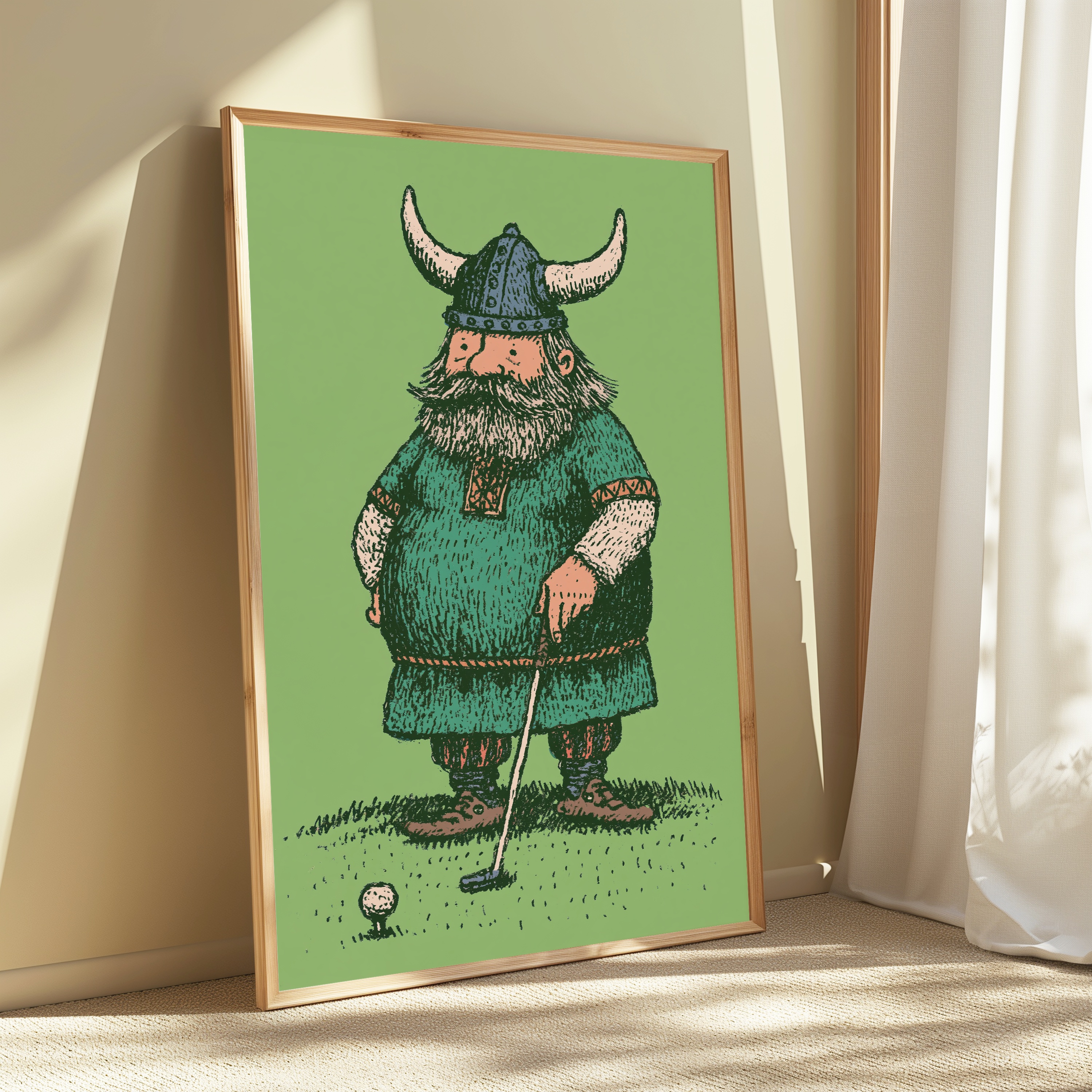 Viking Warrior Minimalist Print view 3