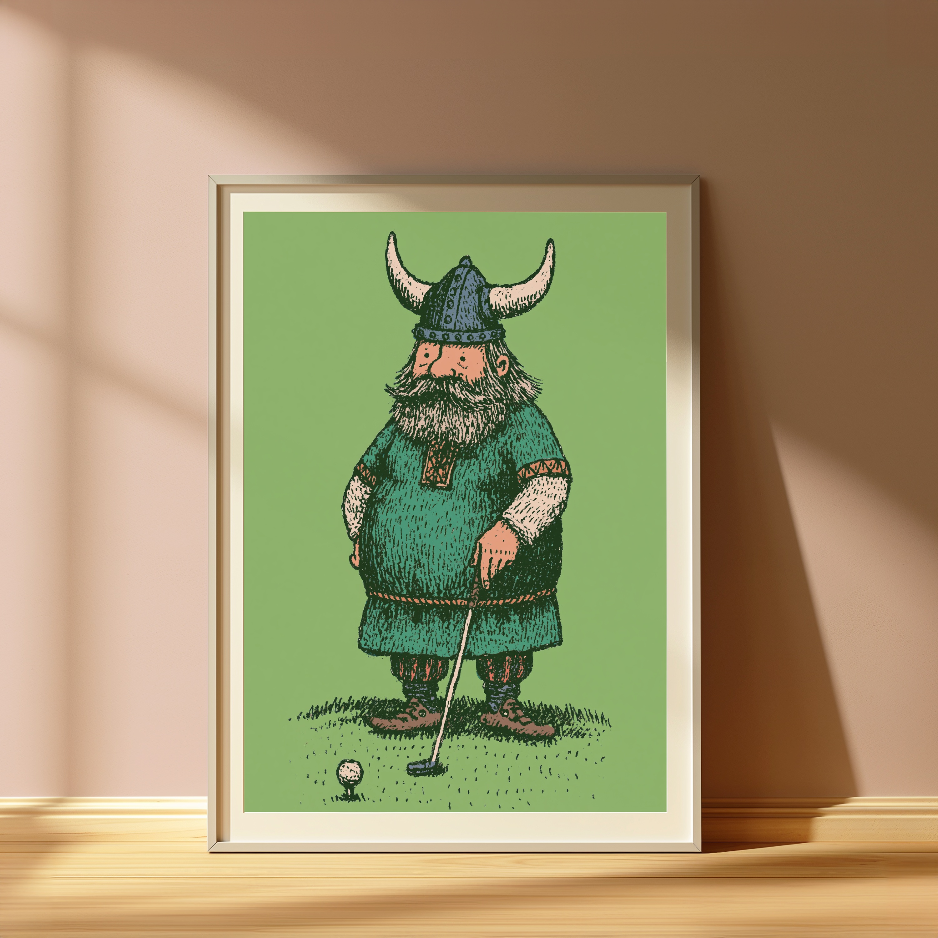 Viking Warrior Minimalist Print view 4
