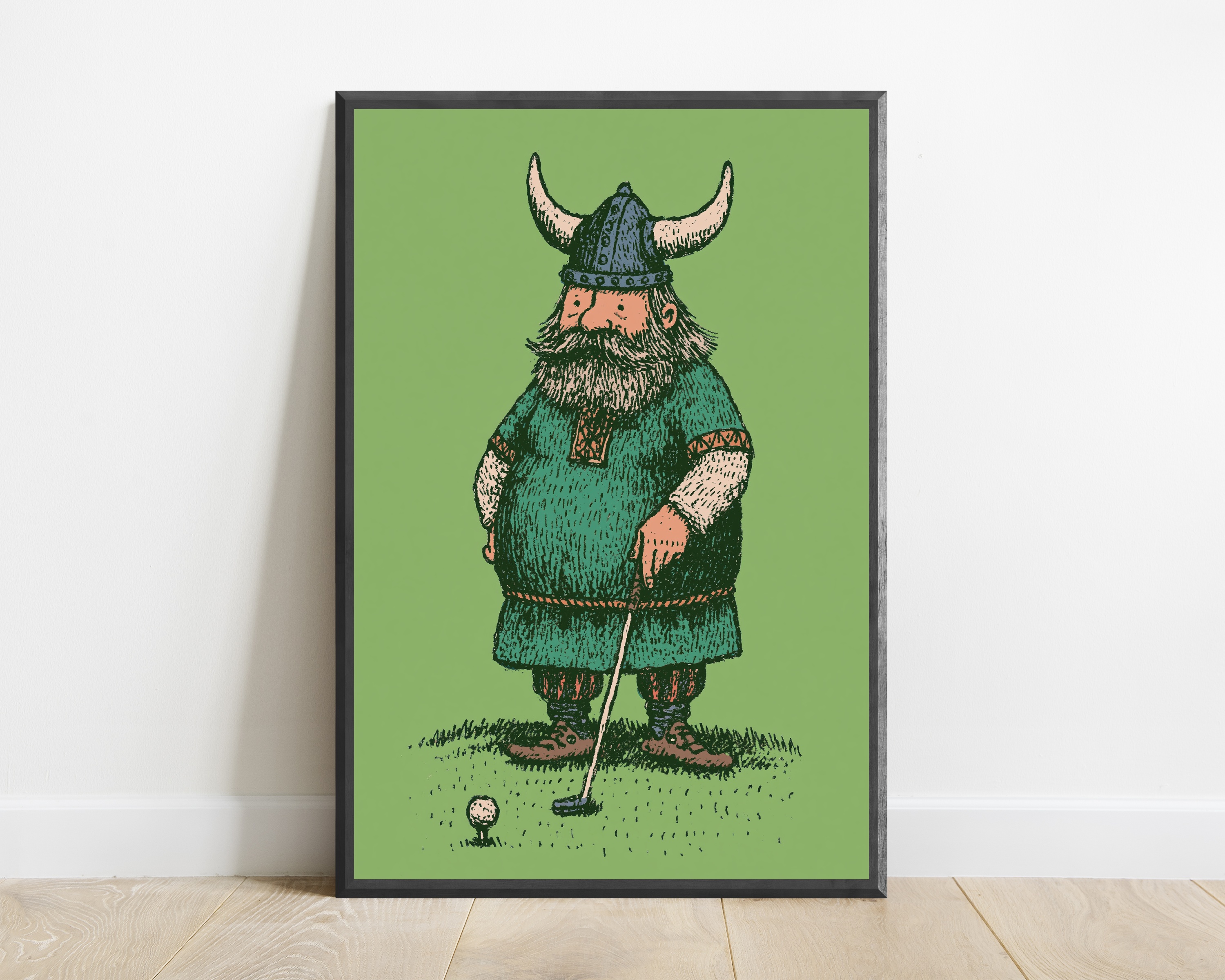 Viking Warrior Minimalist Print
